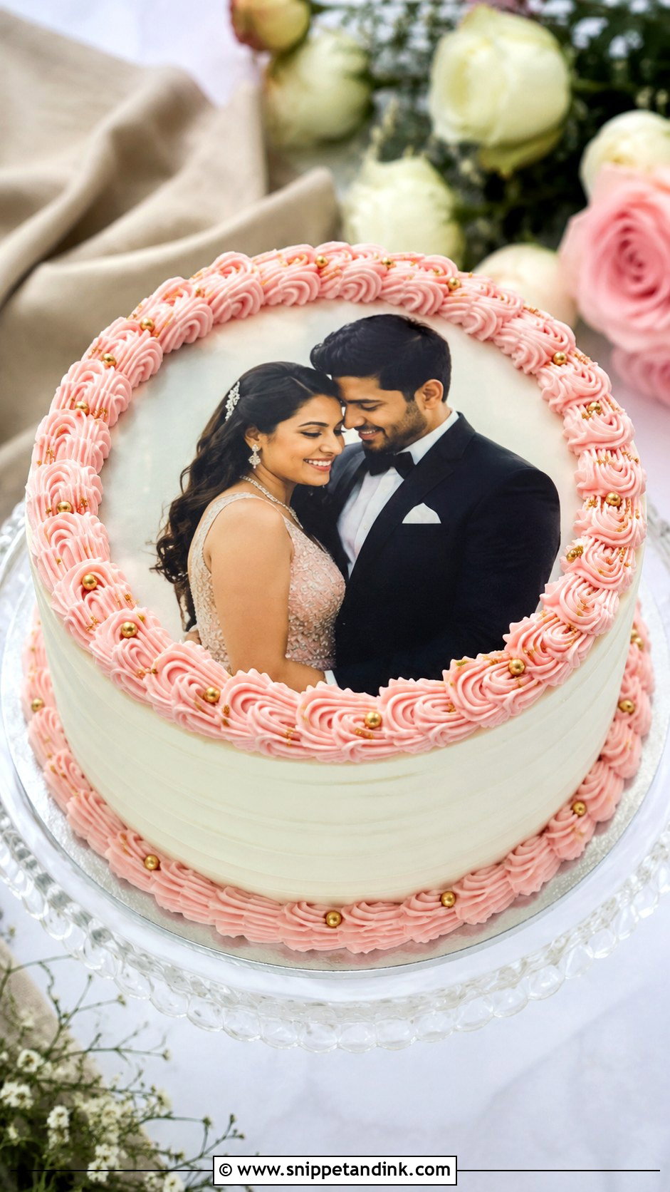 Couple Photo Cake - Snippet and Ink - 20 Couples Cake Ideas