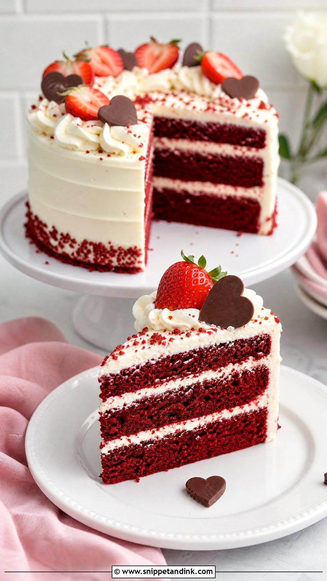 Couple Red Velvet Cake - Snippet and Ink - 30 Couple Cake Ideas