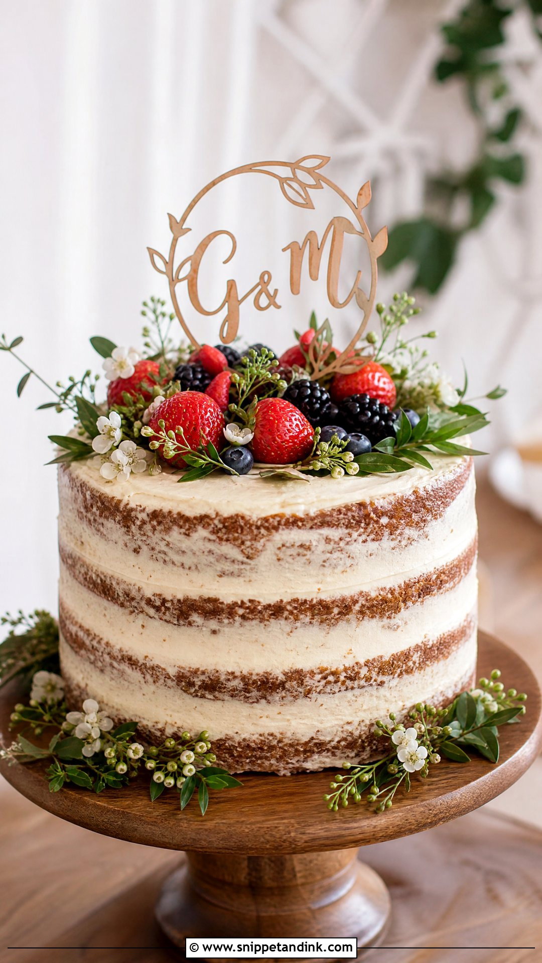 Couple Rustic Cake - Snippet and Ink - 30 Couple Cake Ideas