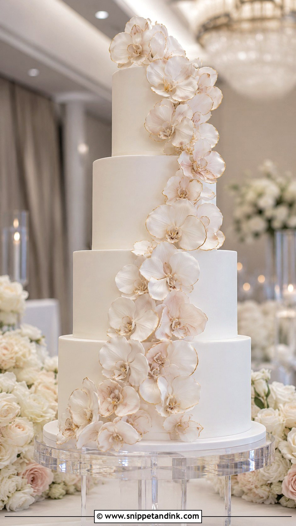 Couture Orchid Wedding Cake - Snippet and Ink - 20 Couture Cakes for Wedding