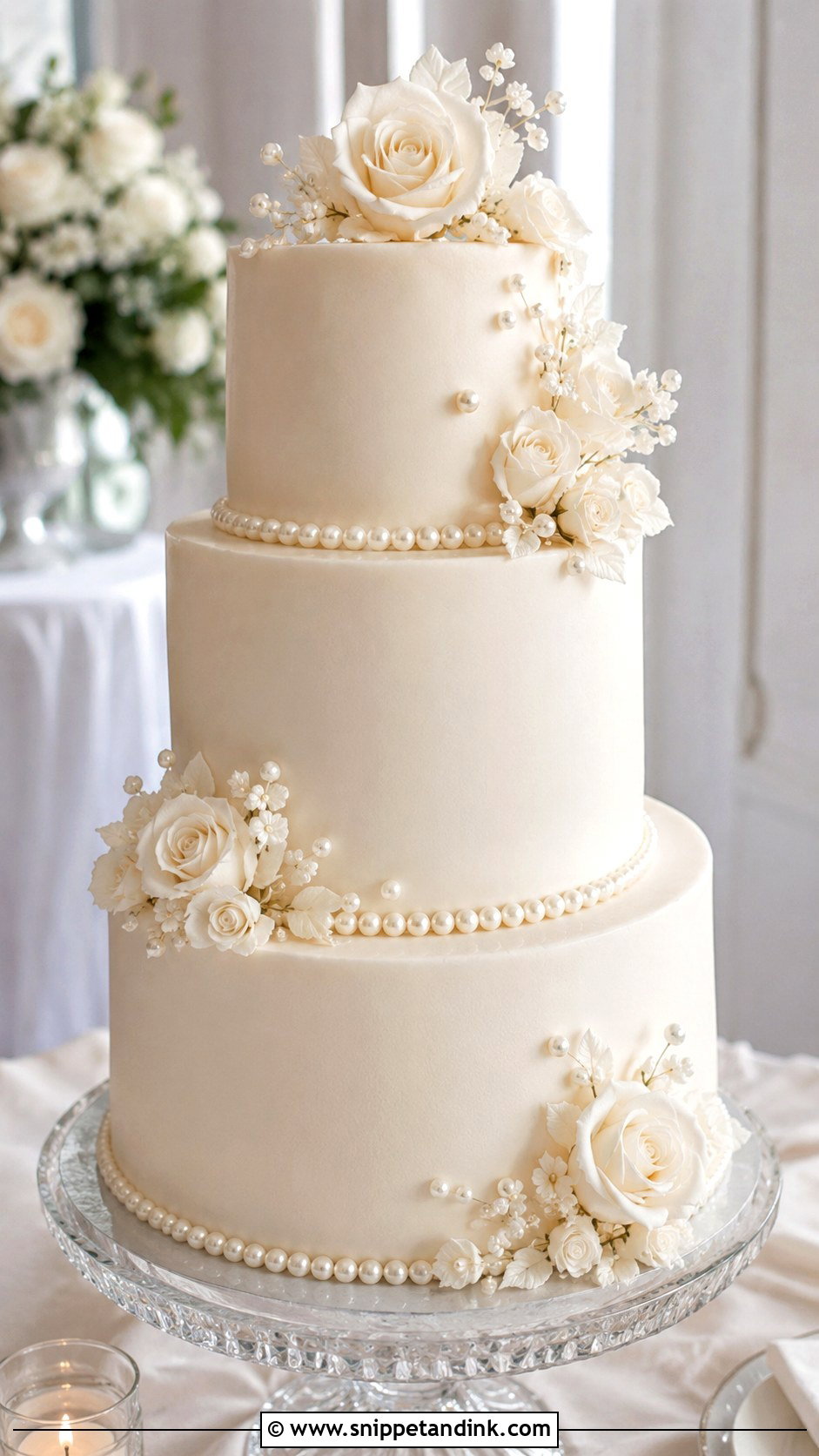 Couture Pearl Wedding Cake - Snippet and Ink - 20 Couture Cakes for Wedding