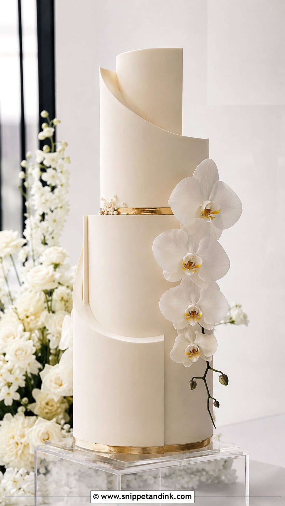Couture Sculptural Wedding Cake - Snippet and Ink - 20 Couture Cakes for Wedding