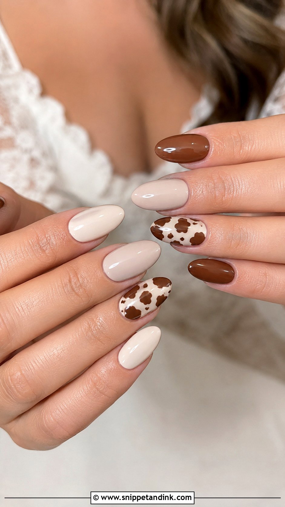 Cow Print Western Wedding Nails - Snippet and Ink - 20 Western Wedding Nails for Bride