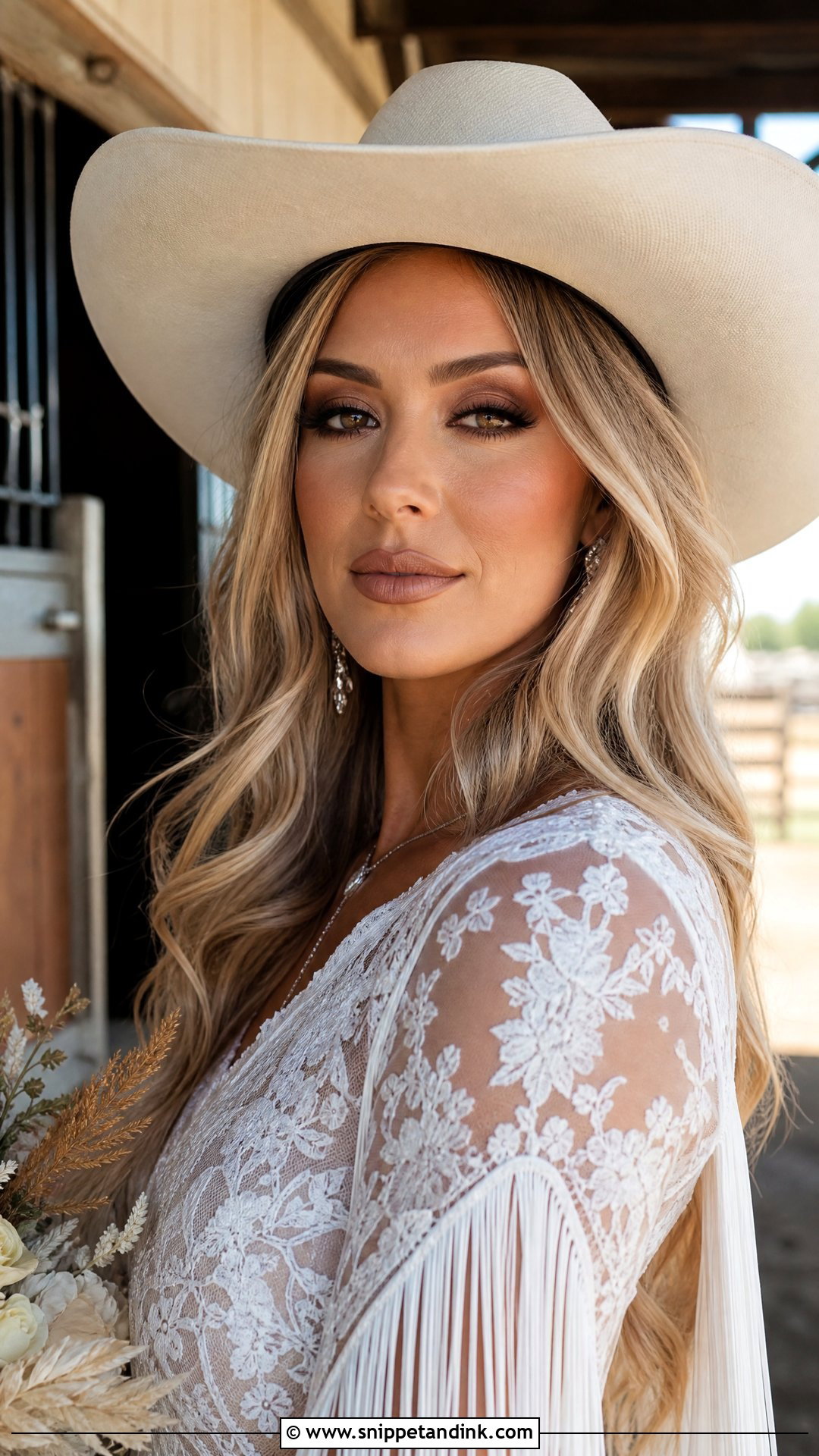 Cowgirl Bridal Makeup - Snippet and Ink - 20 Western Bridal Makeup Ideas