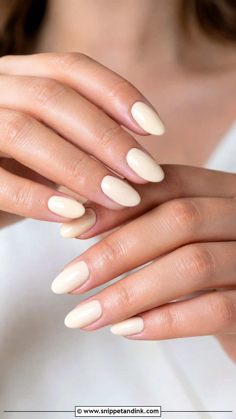 Cream Bridesmaid Wedding Nails - Snippet and Ink - 30 Neutral Bridesmaid Wedding Nails