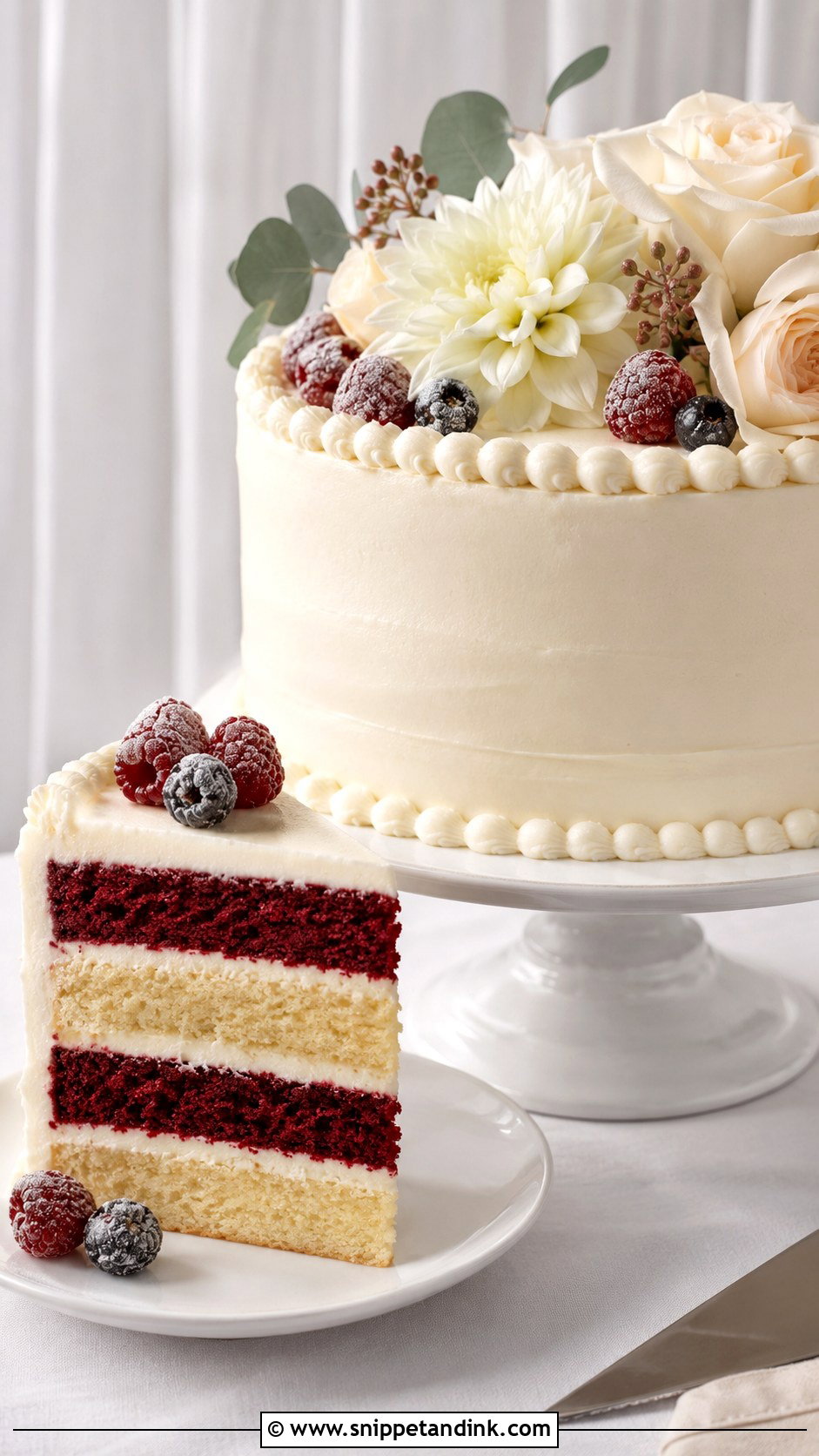 Cream Cheese Frosting Wedding Cake - Snippet and Ink - 30 Cream Wedding Cakes