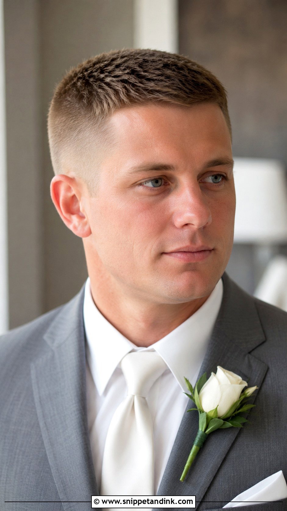 Crew Cut Groom Hairstyle - Snippet and Ink - 15 Wedding Groom Hairstyle Ideas