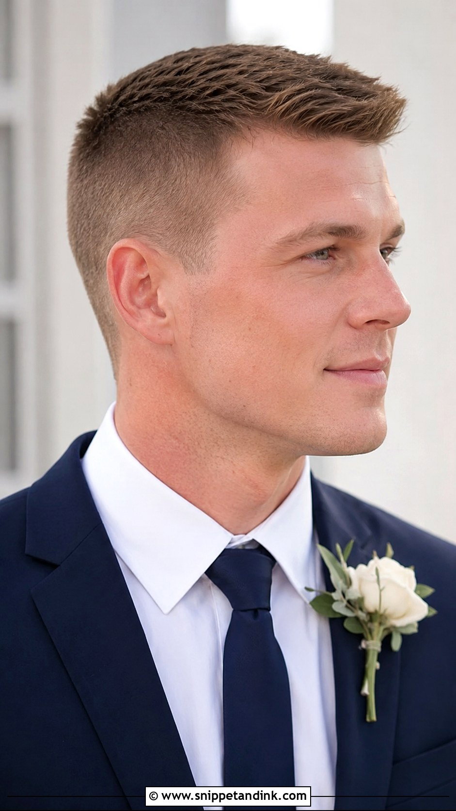 Crew Cut for Grooms - Snippet and Ink - 20 Mens Wedding Hairstyles