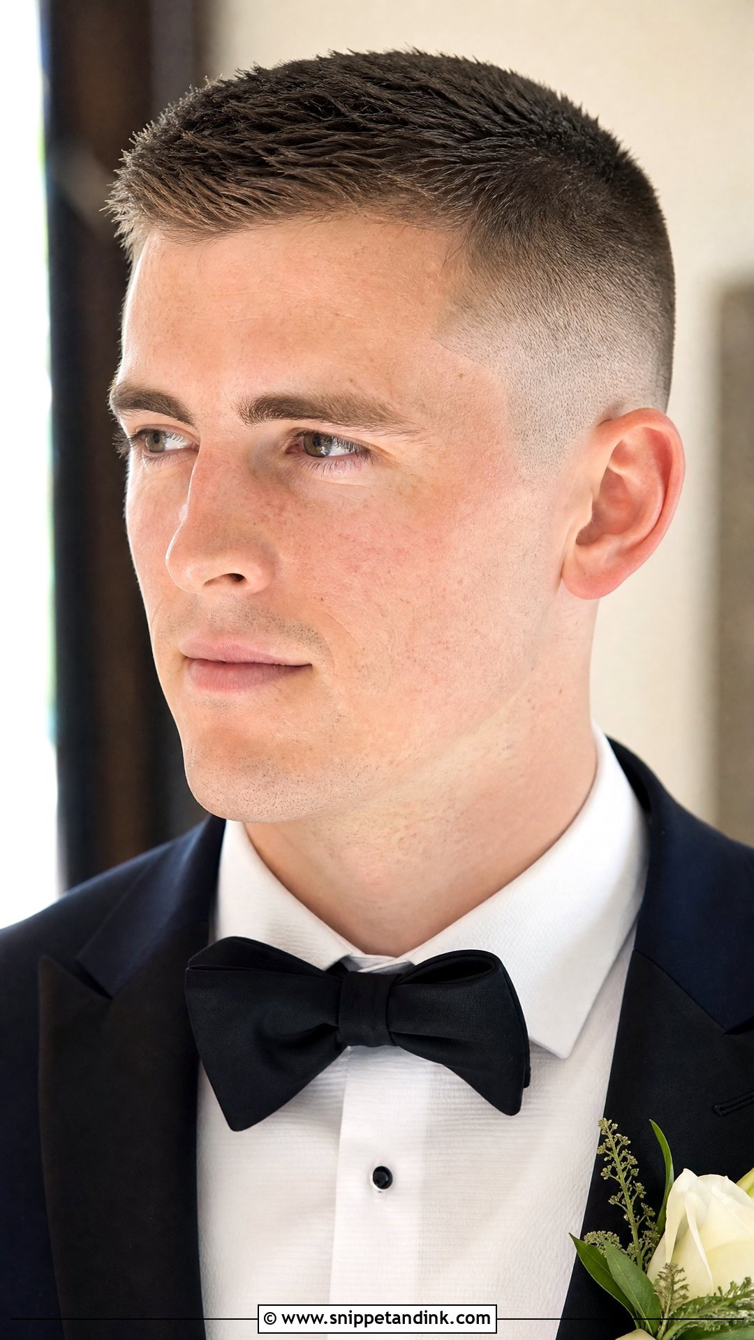 Crew Cut for Grooms - Snippet and Ink - 20 Men’s Wedding Hair Ideas