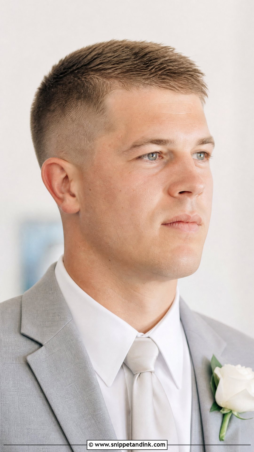 Crew Cut for Grooms - Snippet and Ink - 20 Groom Hairstyle Ideas