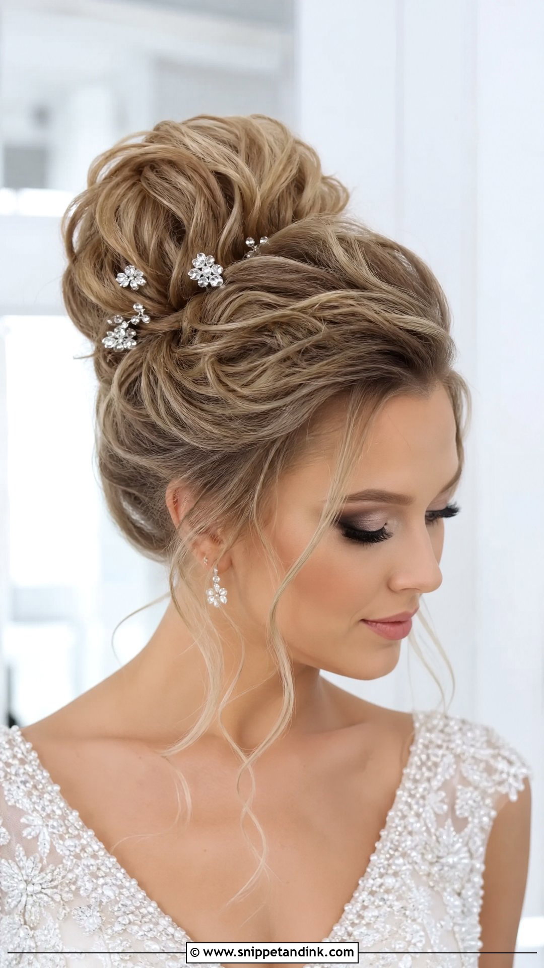 Crimped Bridal Updo With Volume - Snippet and Ink - 20 Crimped Wedding Hair Ideas