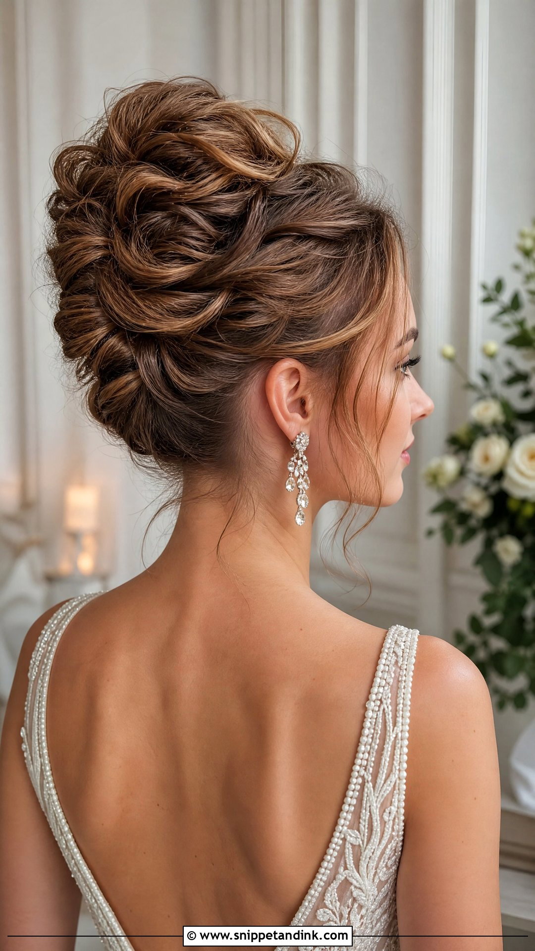Crimped French Twist Wedding Hairstyle - Snippet and Ink - 20 Crimped Wedding Hair Ideas