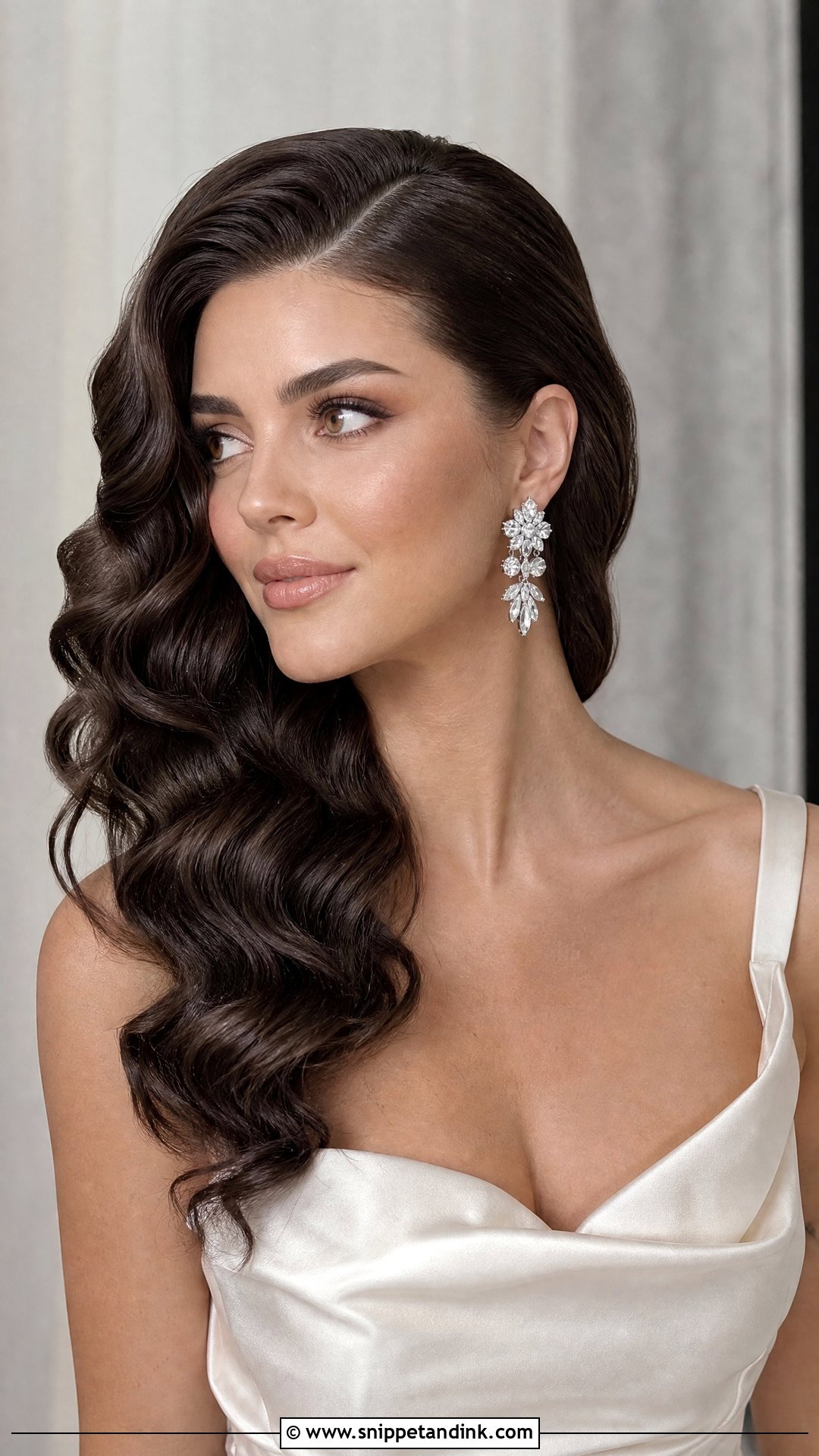 Crimped Glam Wedding Hair - Snippet and Ink - 15 Crimped Wedding Hairstyles