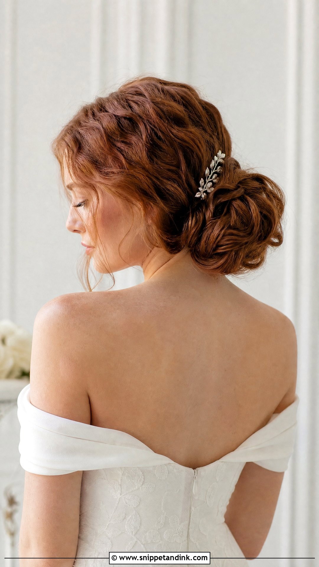 Crimped Low Bun Wedding Hair - Snippet and Ink - 15 Crimped Wedding Hairstyles
