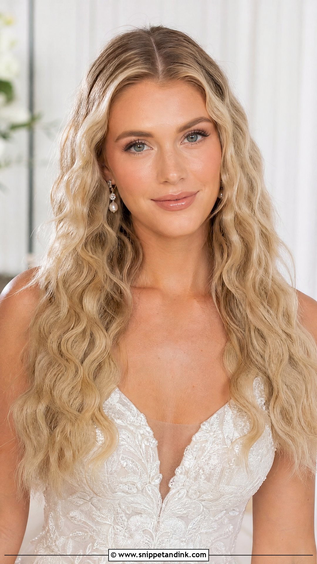 Crimped Wedding Hair Down - Snippet and Ink - 15 Crimped Wedding Hairstyles