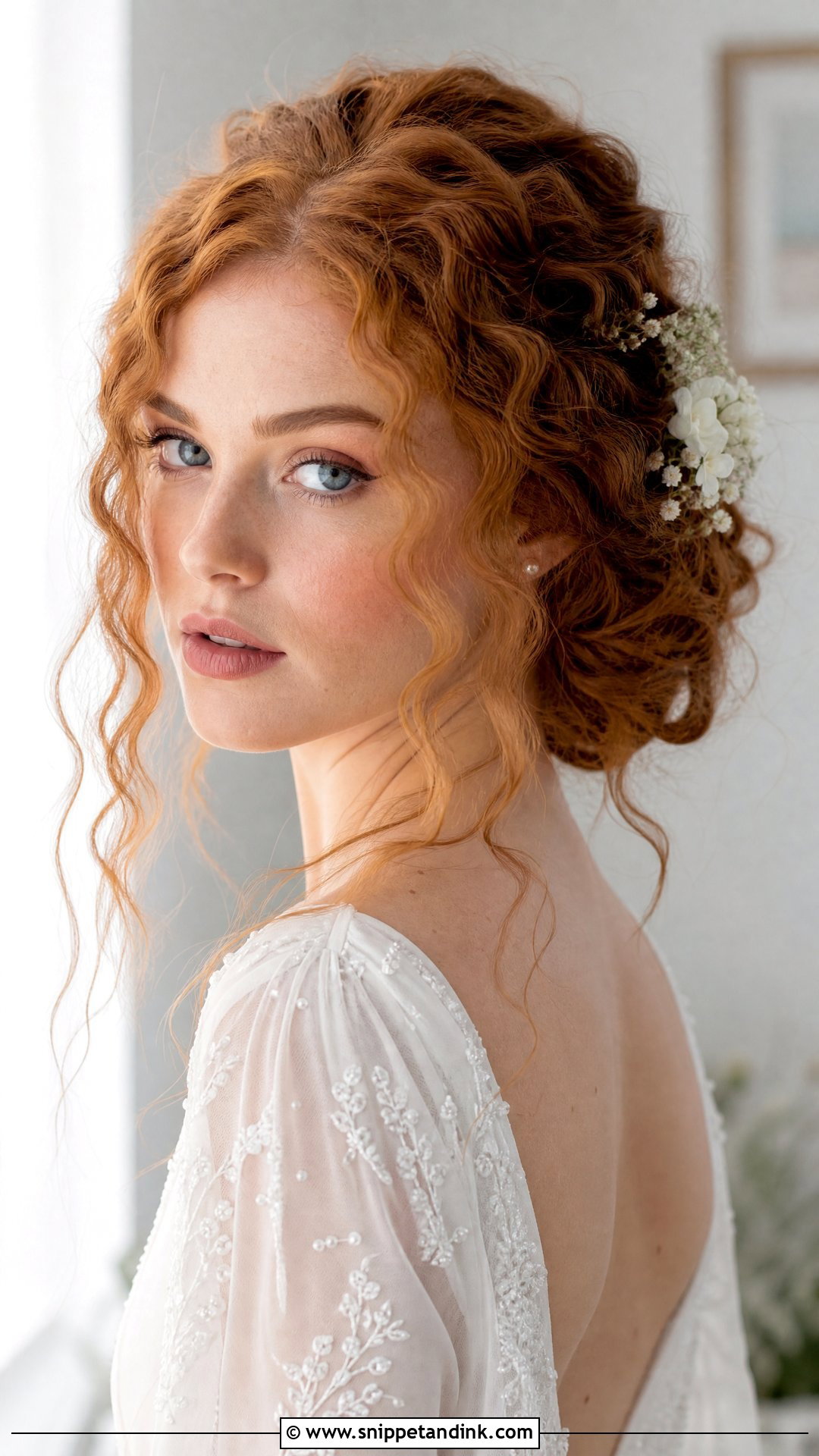 Crimped Wedding Hair Updo With Tendrils - Snippet and Ink - 20 Crimped Wedding Hair Ideas