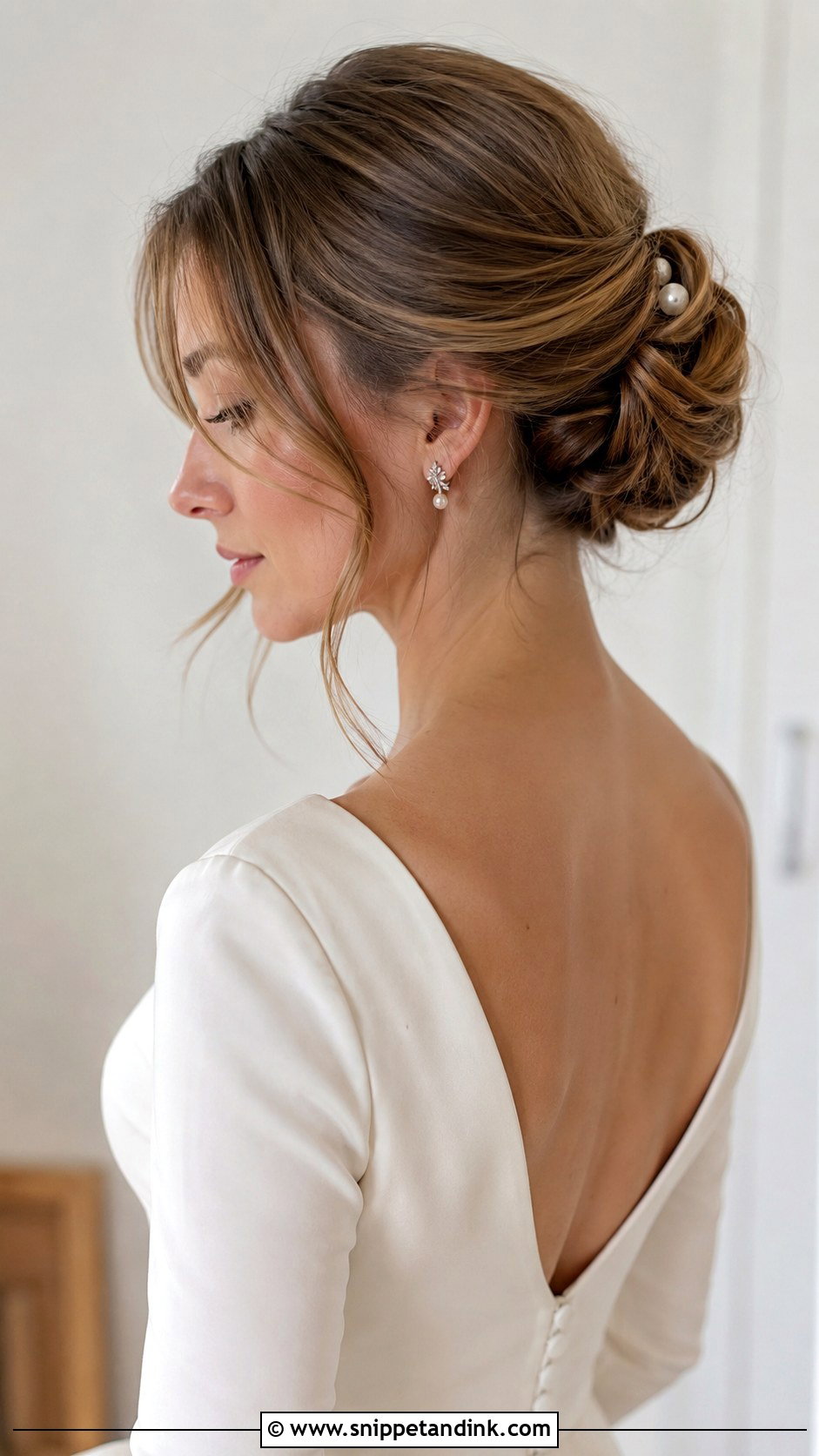 Croissant Chignon - Snippet and Ink - 25 French Bride Hairstyles