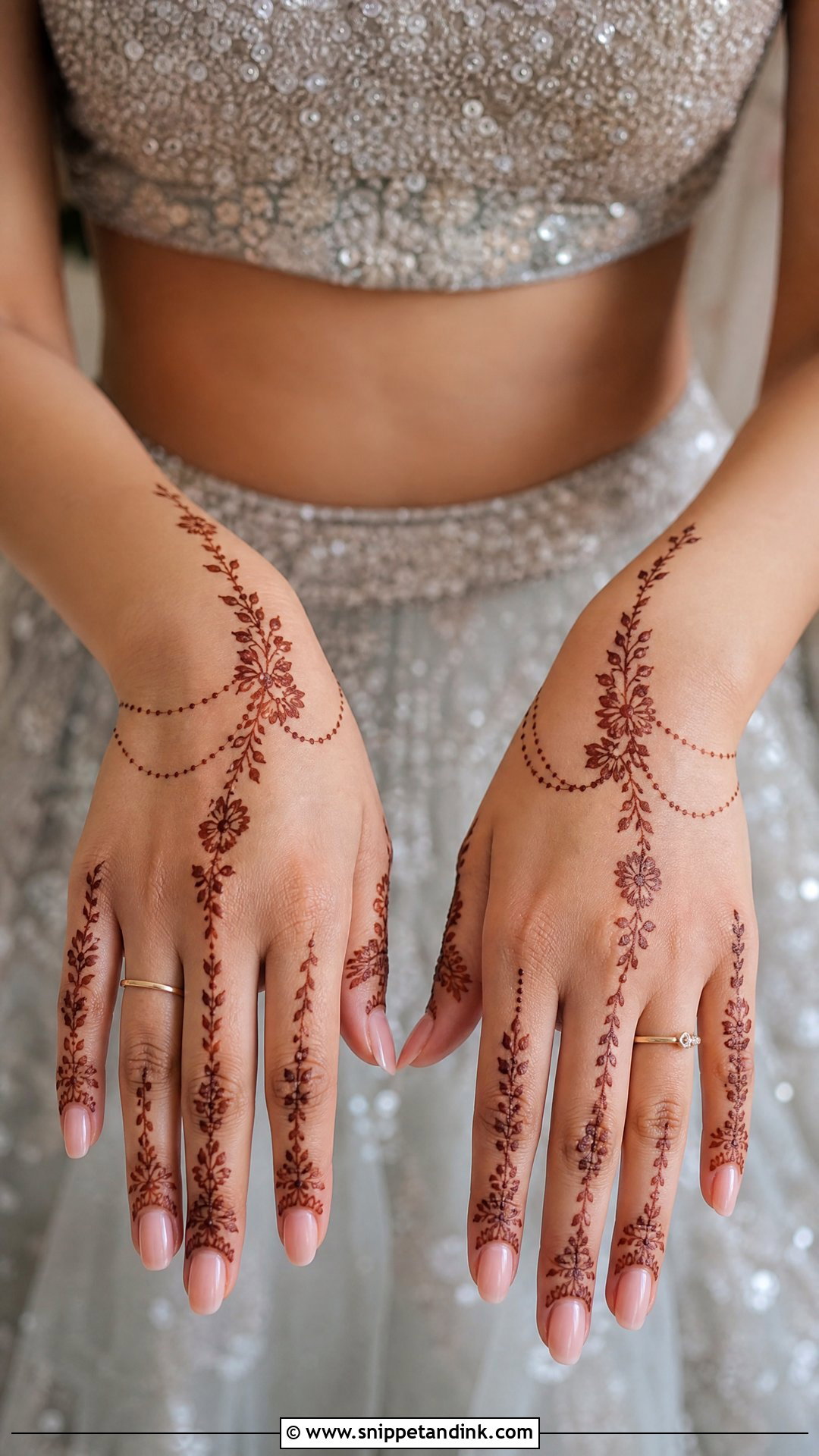 Crop Top Mehndi Lehnga Design - Snippet and Ink - 25 Mehndi Lehnga Designs