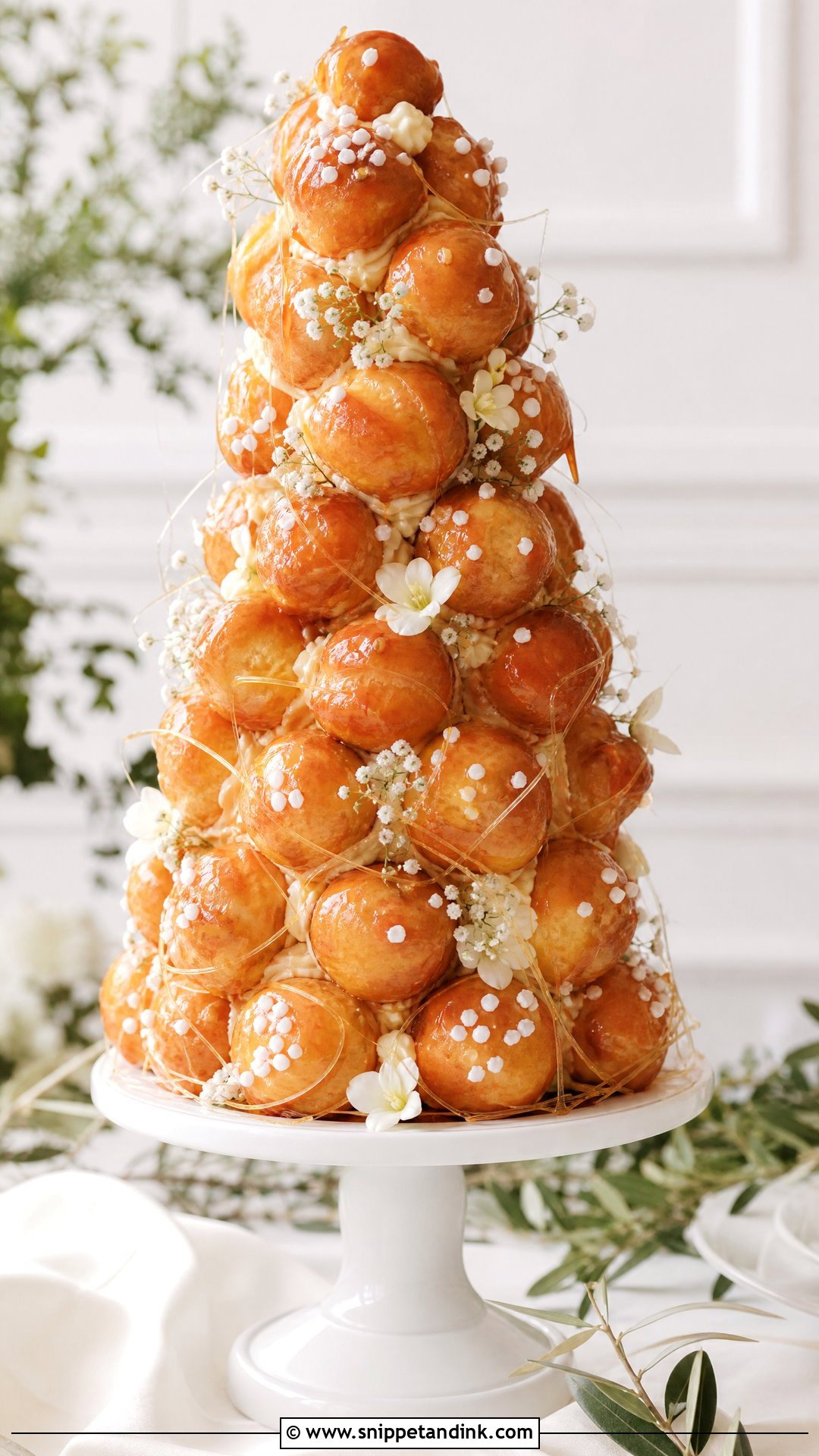 Croquembouche Wedding Cake - Snippet and Ink - 25 Italian Wedding Cakes