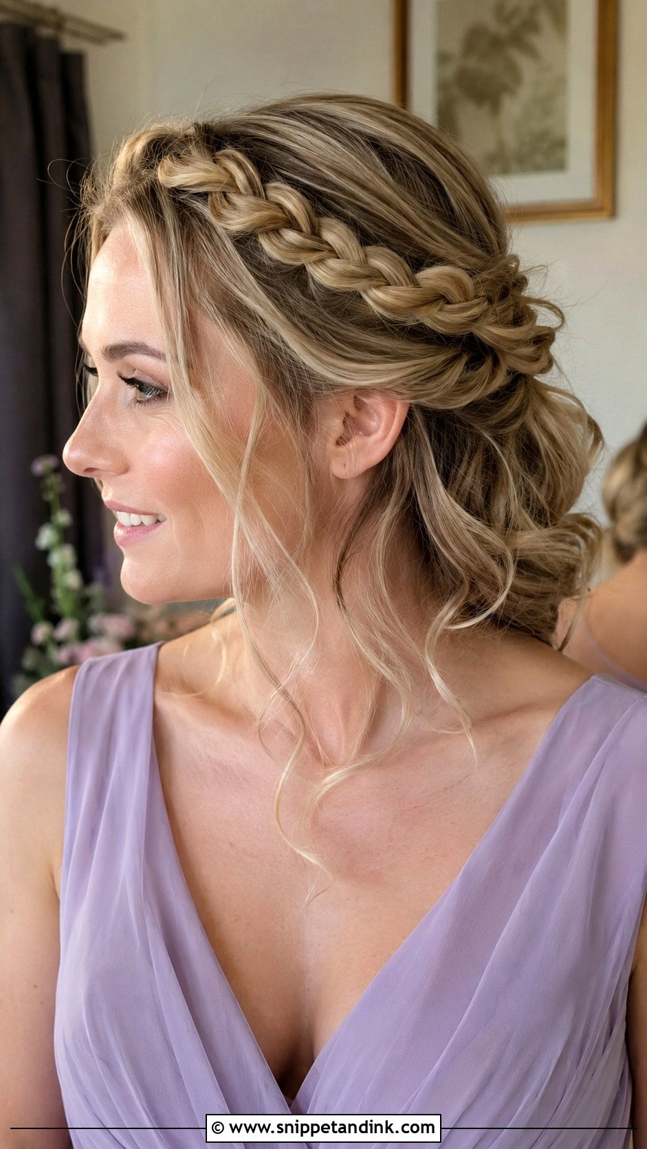 Crown Braid Bridesmaid Hair - Snippet and Ink - 20 Bridesmaid Hair with Braid Ideas