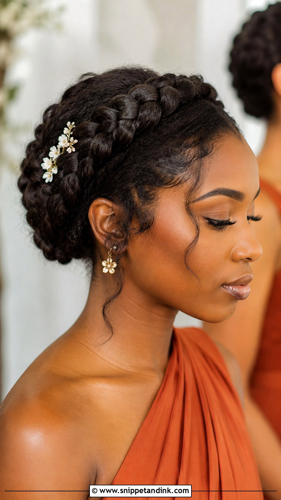 Crown Braid Bridesmaid Hair - Snippet and Ink - 20 Hair Styles for Long Hair for Wedding Bridesmaid