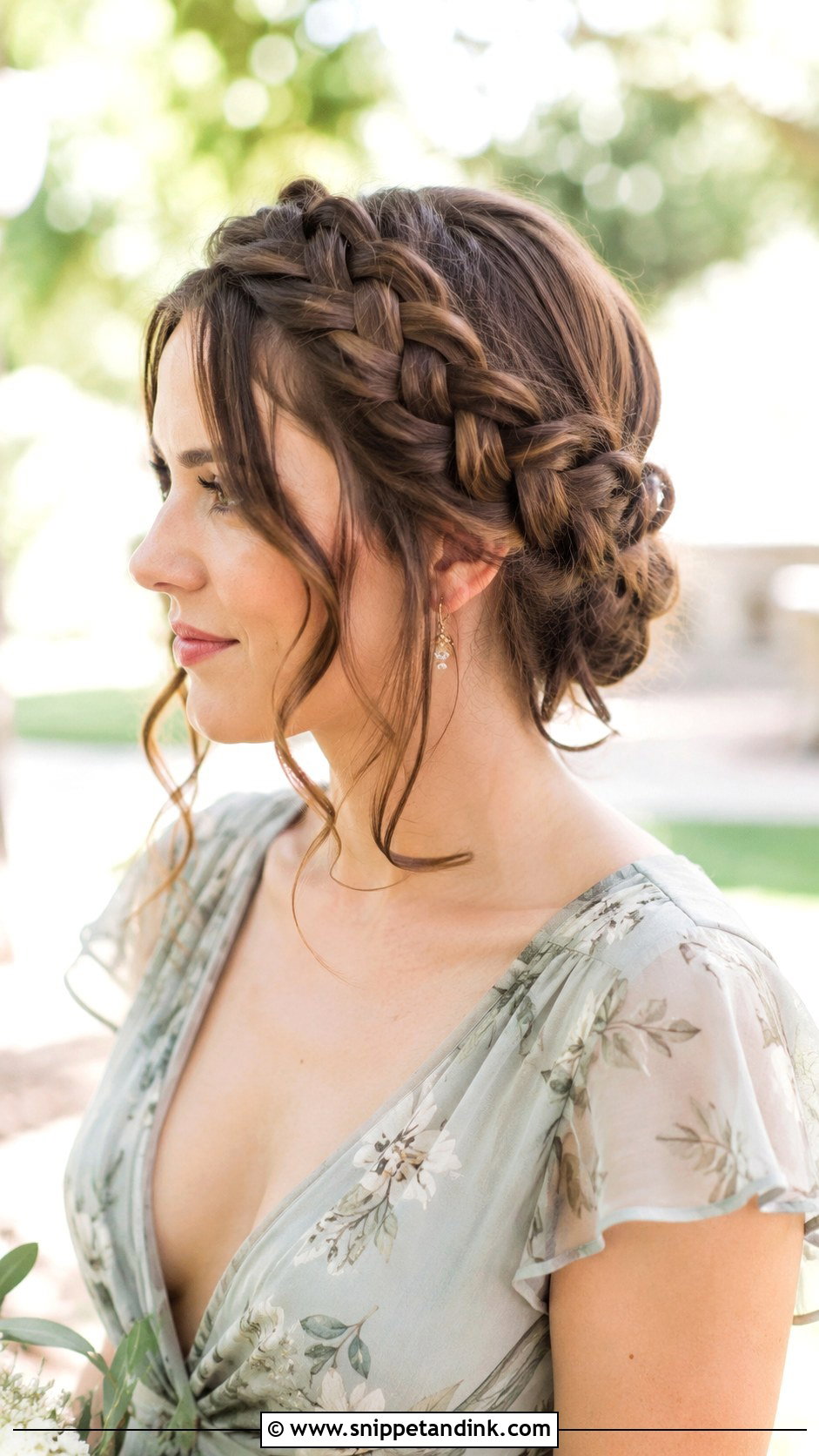 Crown Braid Bridesmaid Hair - Snippet and Ink - 30 Simple Bridesmaid Hair Ideas