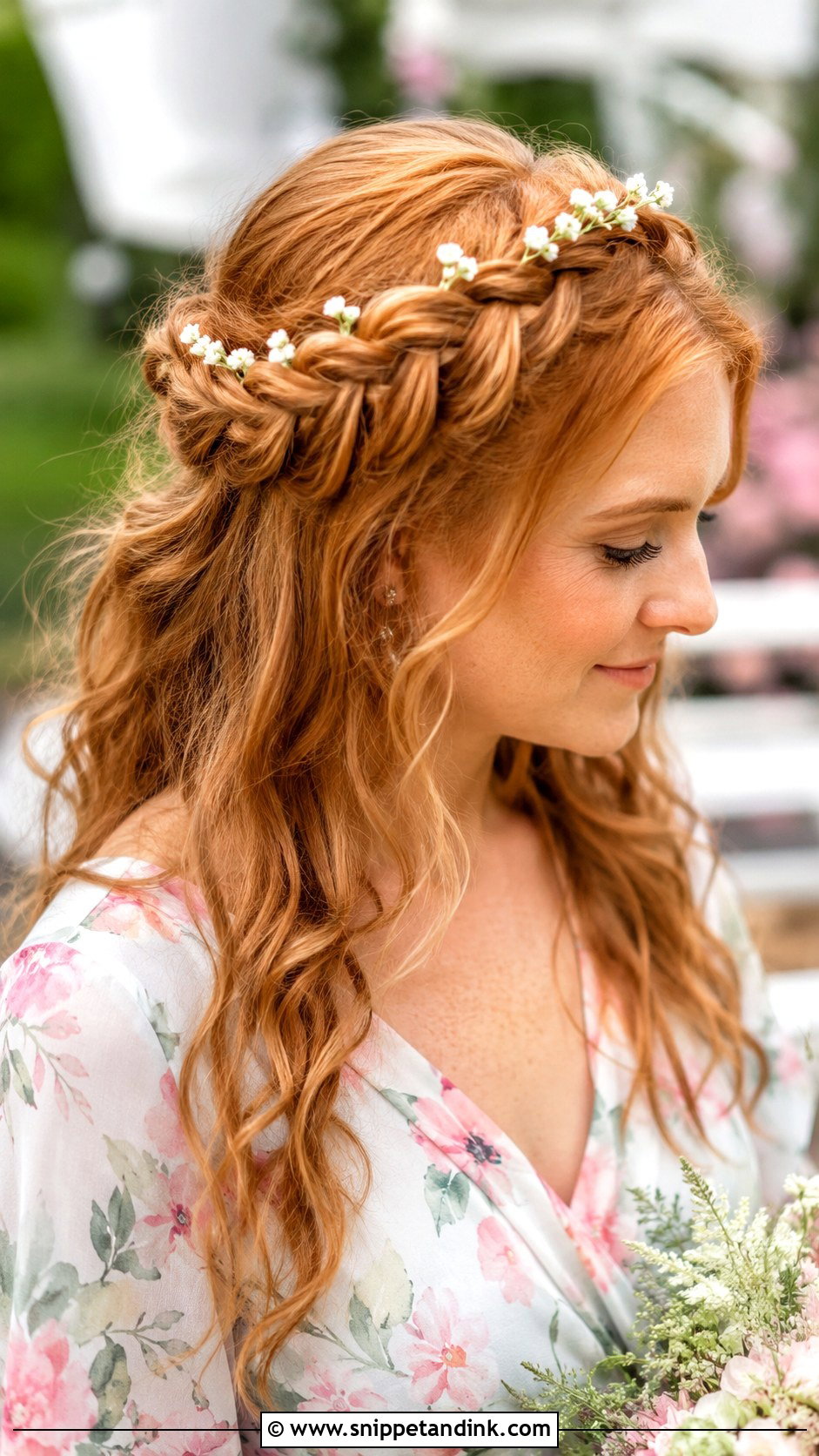 Crown Braid Bridesmaid Hair - Snippet and Ink - 35 Bridesmaid Hair Ideas