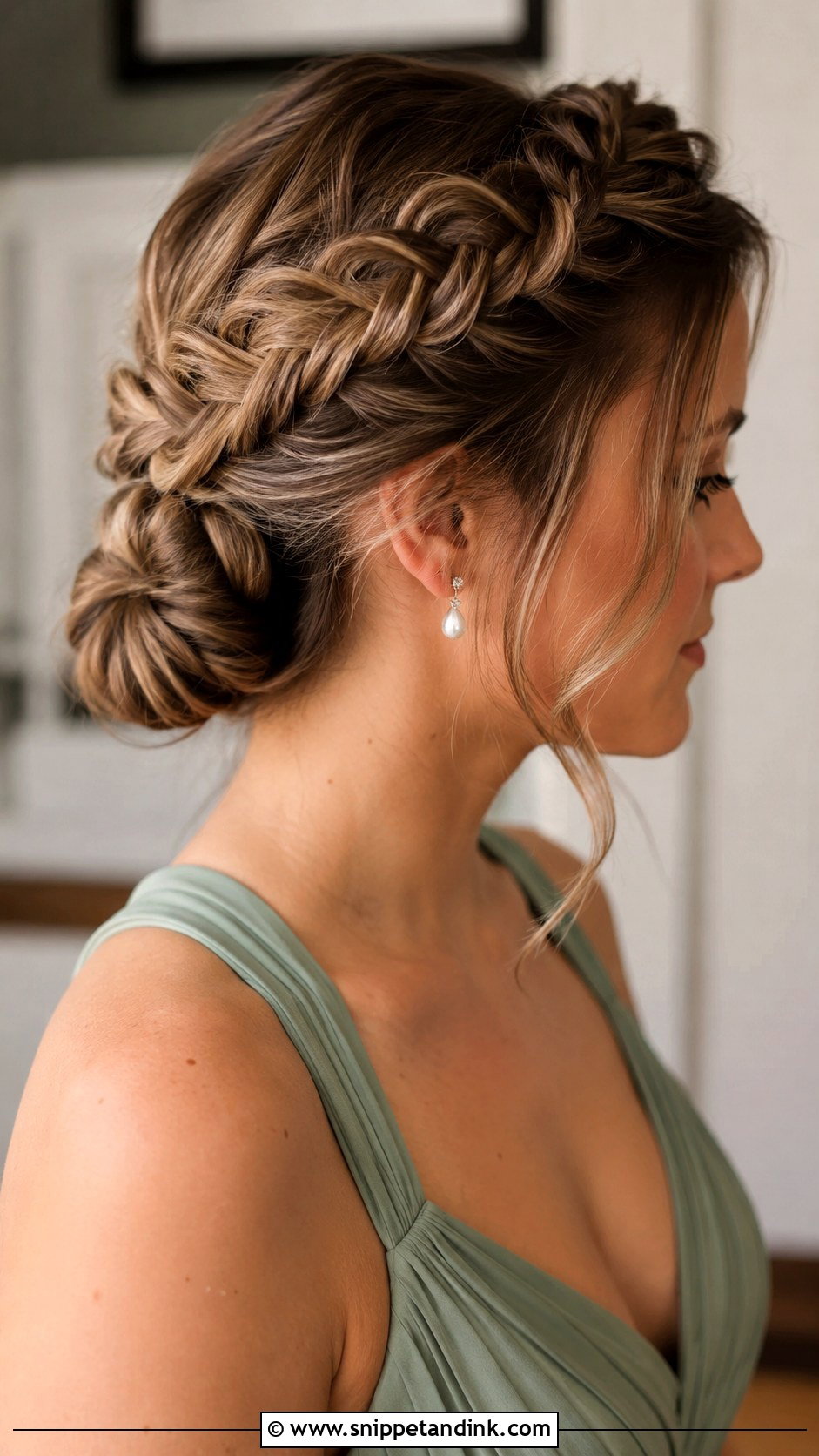 Crown Braid Bridesmaid Hair - Snippet and Ink - 20 2025 Bridesmaid Hair Ideas