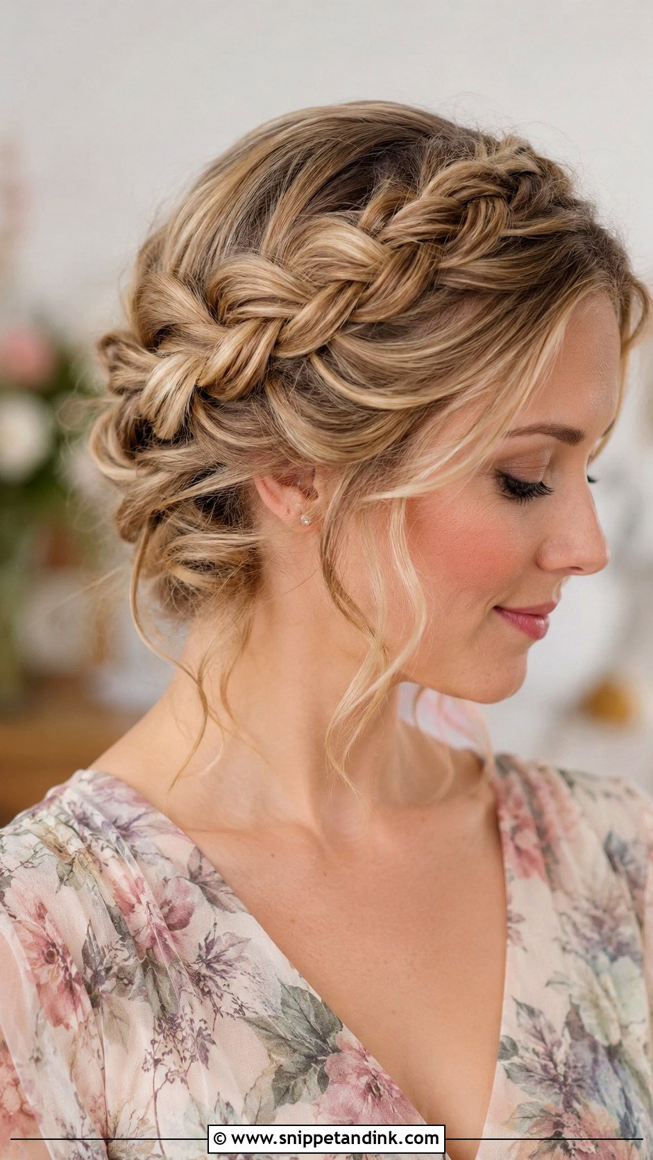 Crown Braid Bridesmaid Hairstyle - Snippet and Ink - 30 Hairstyle for Bridesmaid Ideas