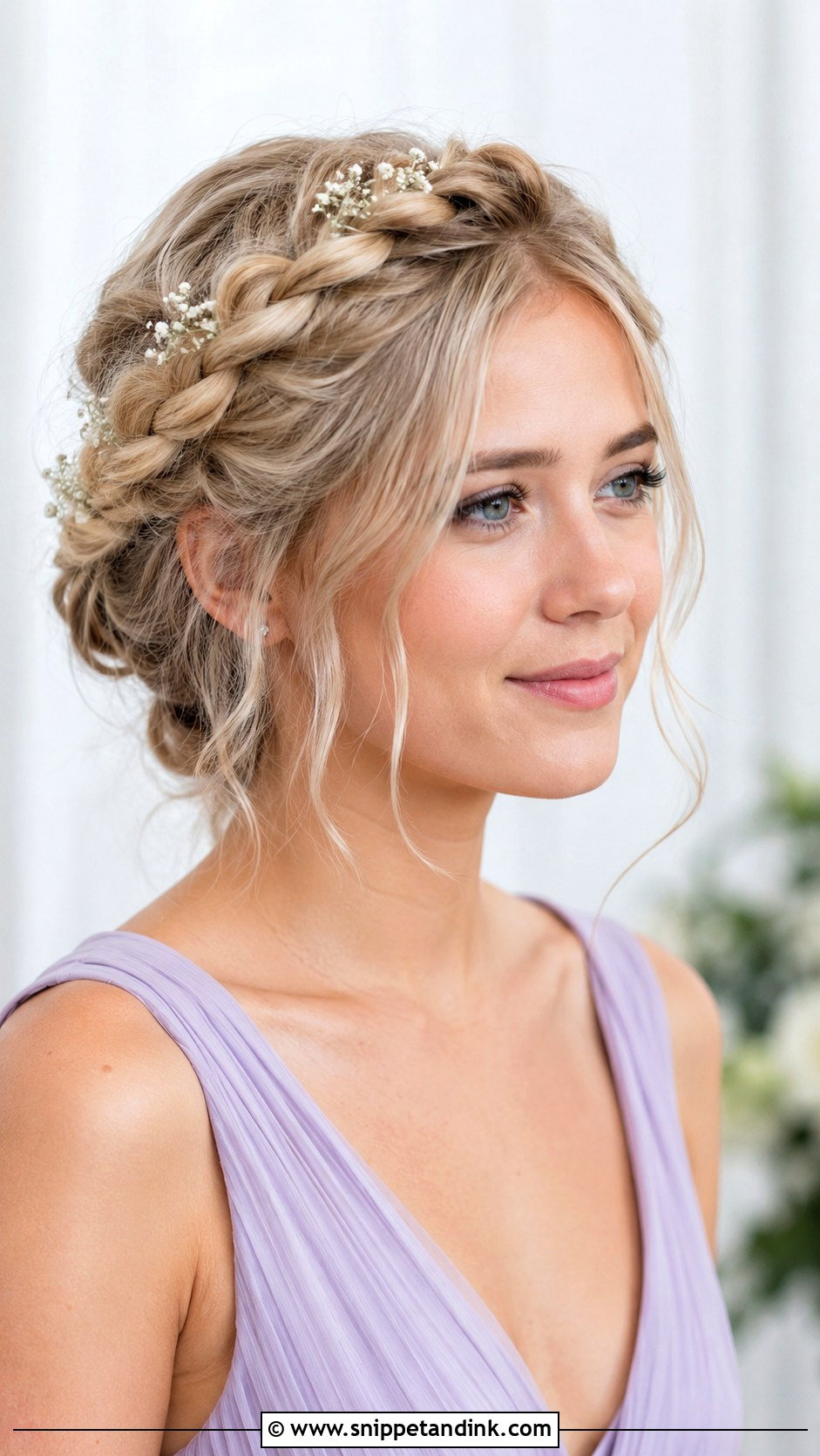 Crown Braid Bridesmaid Hairstyle - Snippet and Ink - 20 Bridesmaid Hairstyles Braids