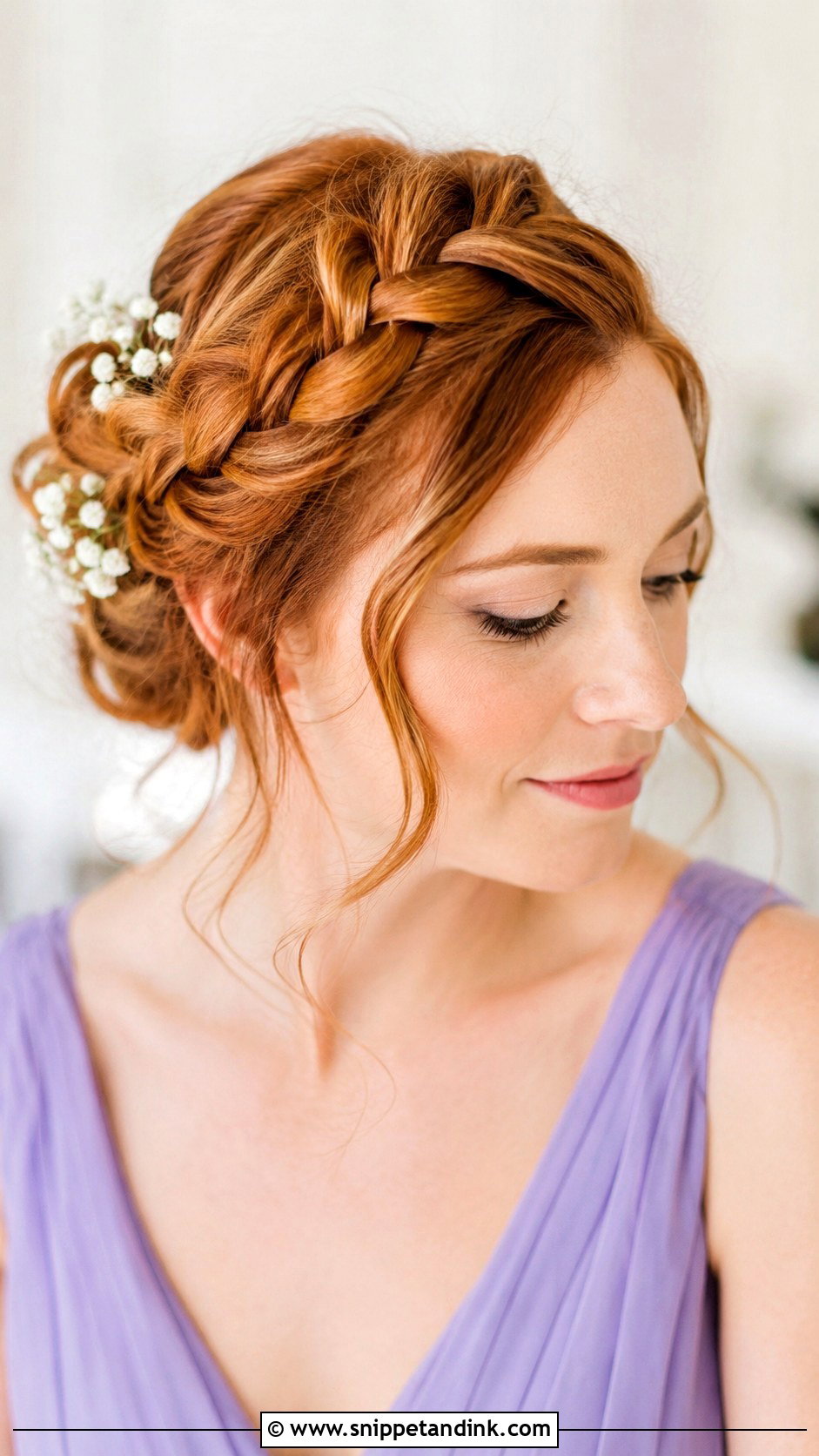 Crown Braid Bridesmaid Updo - Snippet and Ink - 20 Up Do for Bridesmaid Ideas