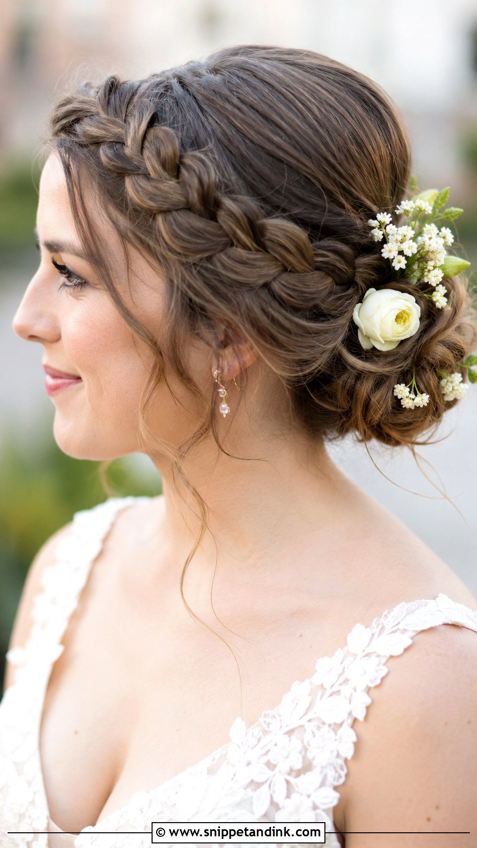 Crown Braid Bun - Snippet and Ink - 30 Bridal Hair Buns