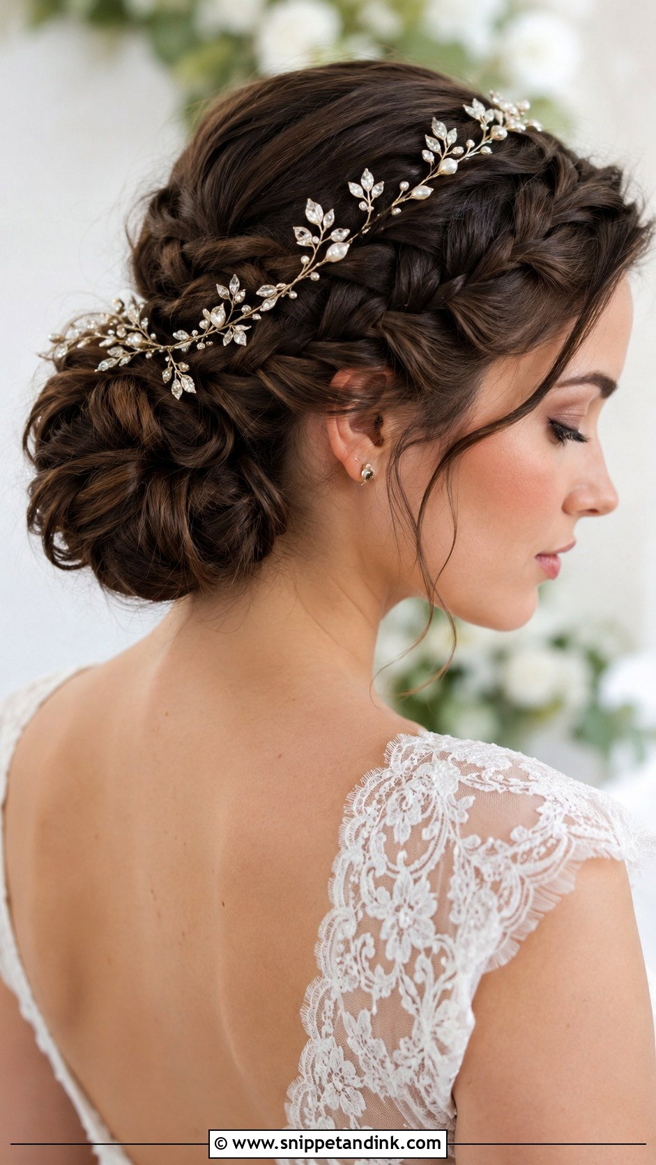 Crown Braid Bun - Snippet and Ink - 30 Wedding Hairstyles with Crown