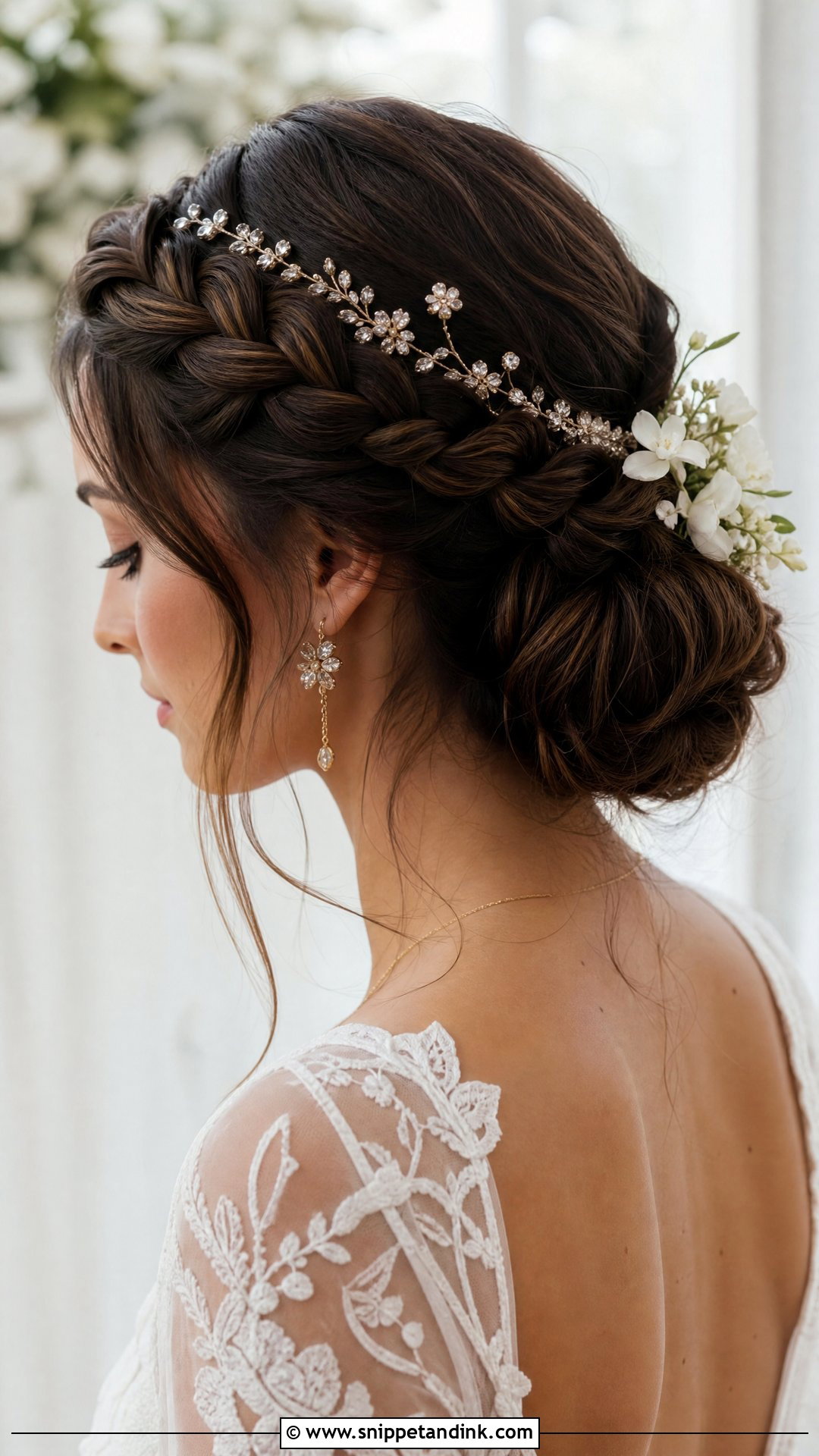 Crown Braid Bun - Snippet and Ink - 20 Bride Hairstyles with Crown
