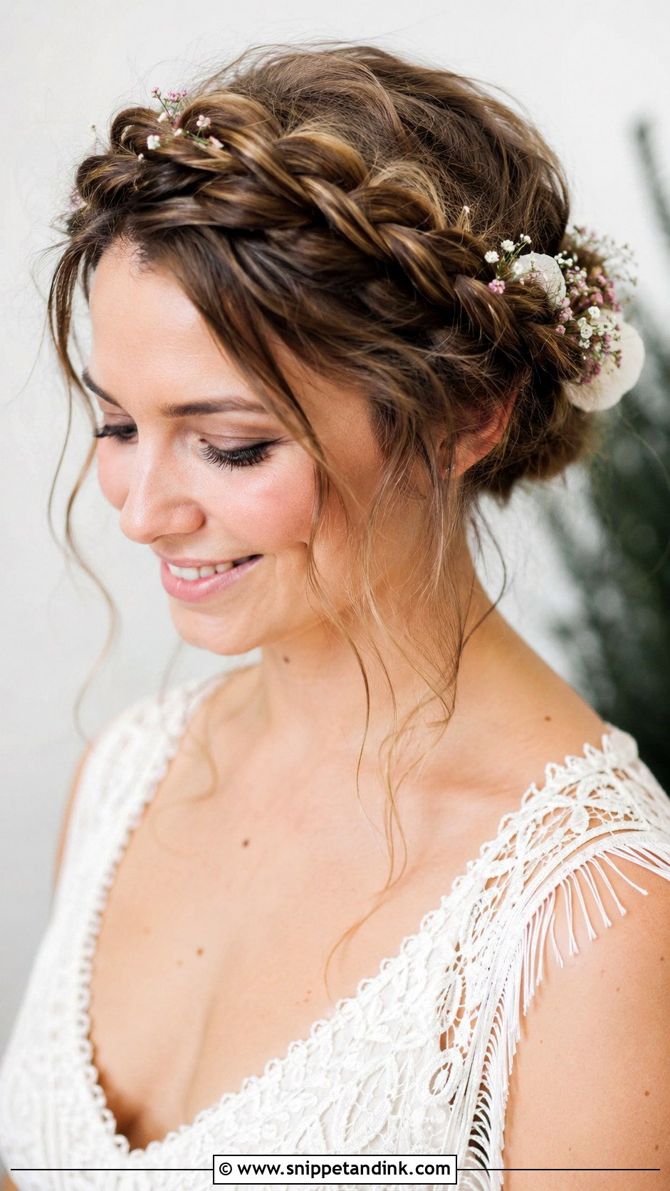 Crown Braid Court Wedding Hairstyle - Snippet and Ink - 20 Court Wedding Hairstyles