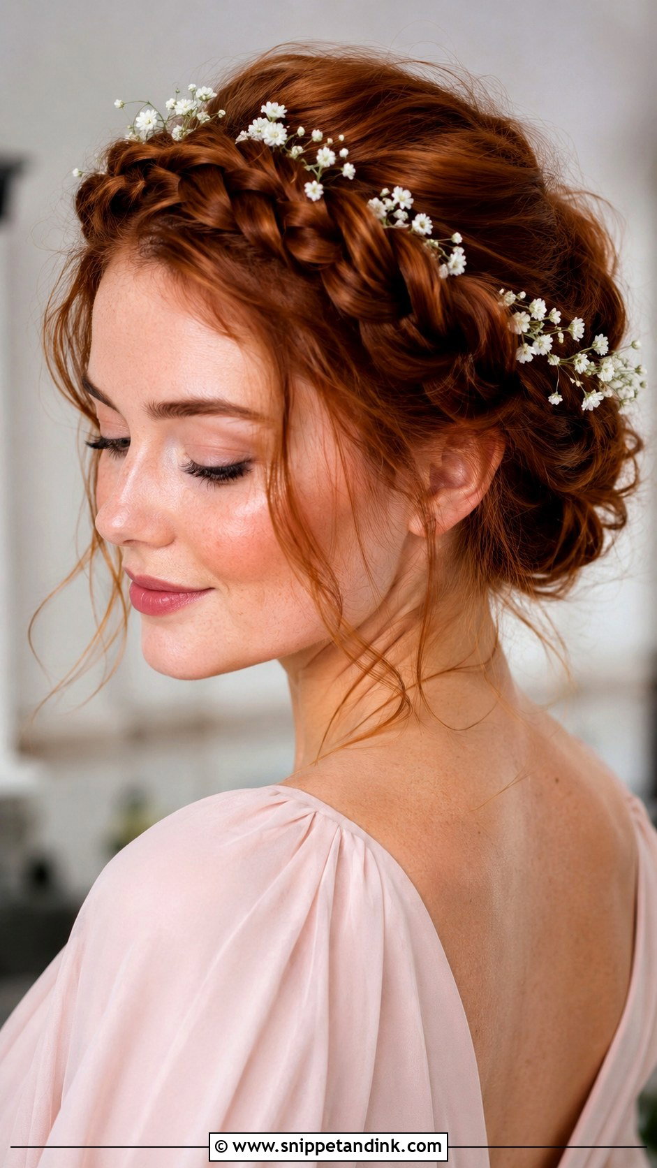 Crown Braid For Wedding Bridesmaid - Snippet and Ink - 20 Braid Hairstyles for Wedding Bridesmaid