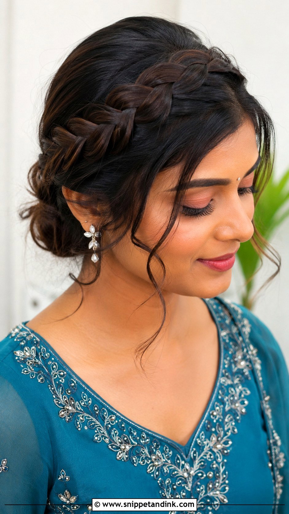 Crown Braid For Wedding Guest - Snippet and Ink - 20 Hair Inspiration Wedding Guest Ideas