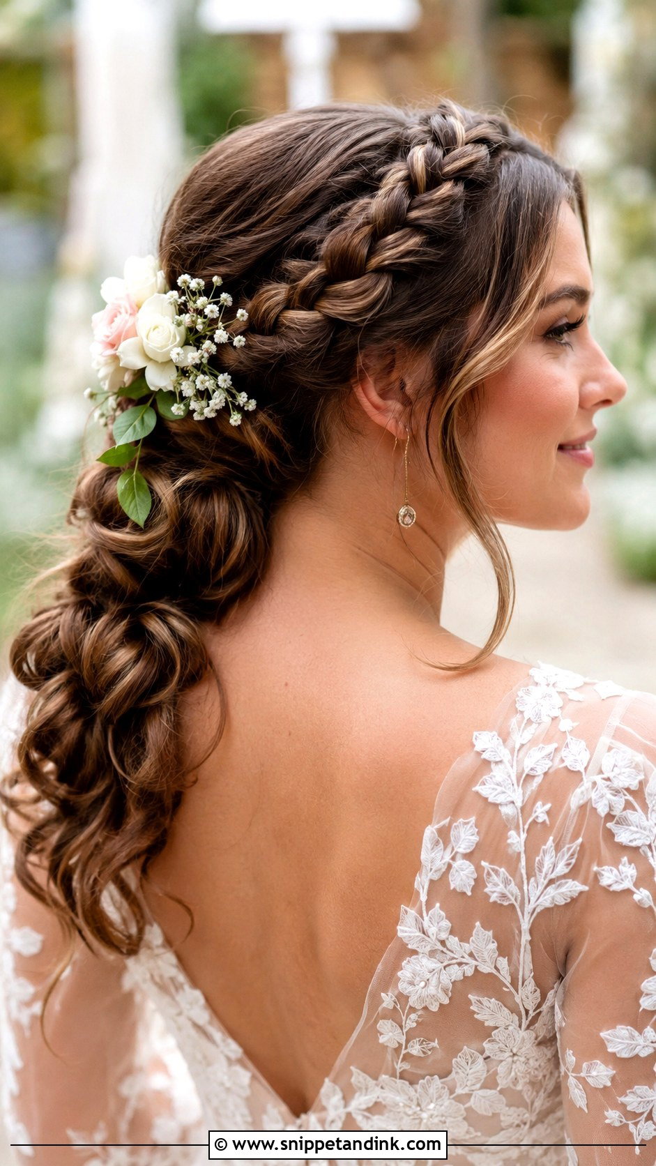 Crown Braid Ponytail for Wedding - Snippet and Ink - 30 Ponytail Hairstyles for Wedding