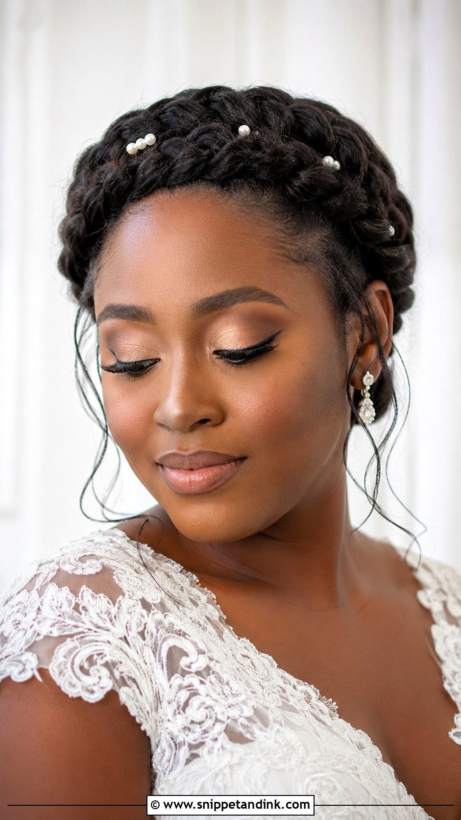 Crown Braid Prewedding Hairdo - Snippet and Ink - 15 Prewedding Hairdo Ideas