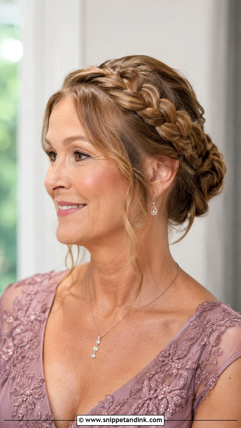 Crown Braid Updo - Snippet and Ink - 20 Wedding Hairstyles for Mother of Bride
