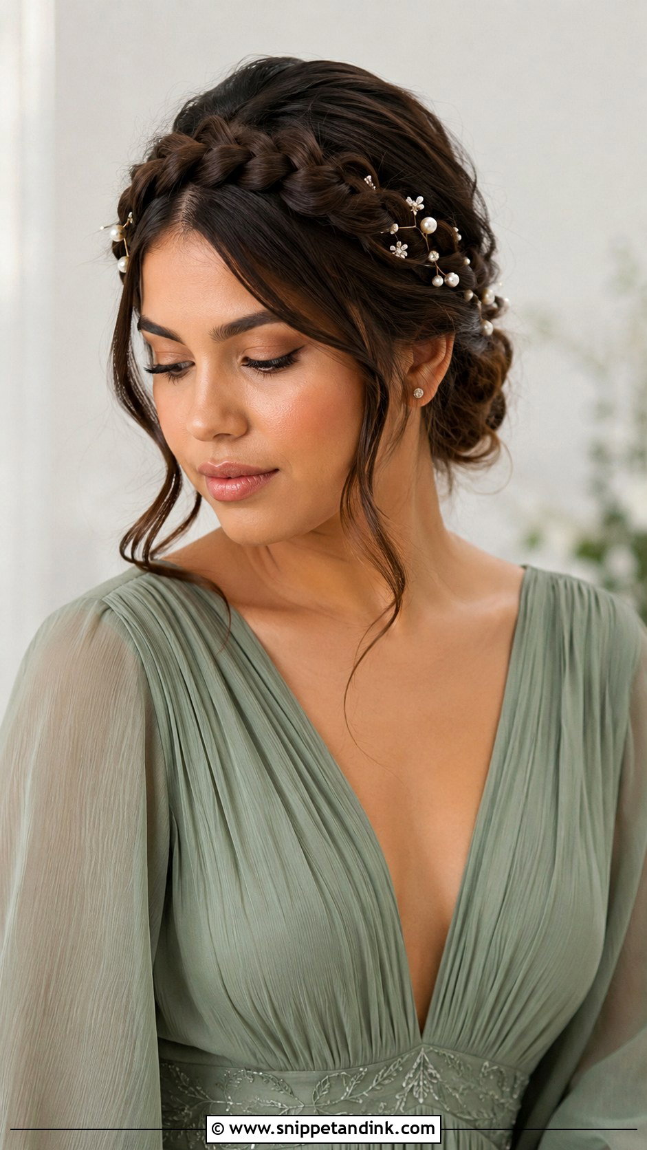 Crown Braid Updo - Snippet and Ink - 25 Mother of the Bride Hairdos