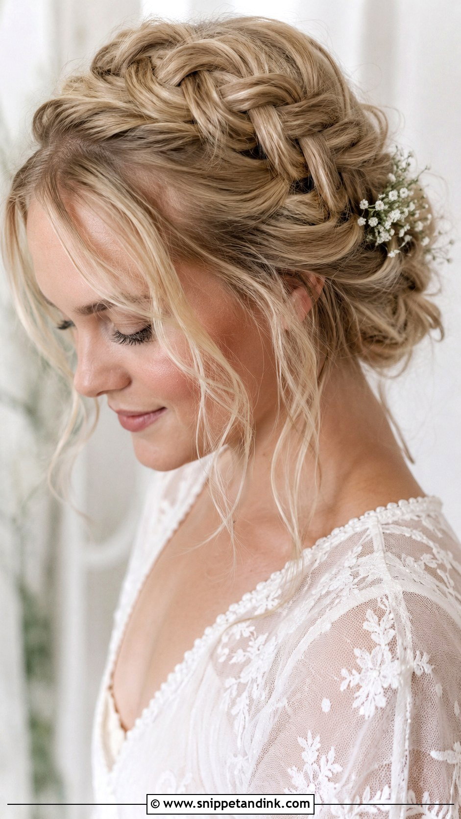 Crown Braid Updo - Snippet and Ink - 20 Marriage Hair Styles