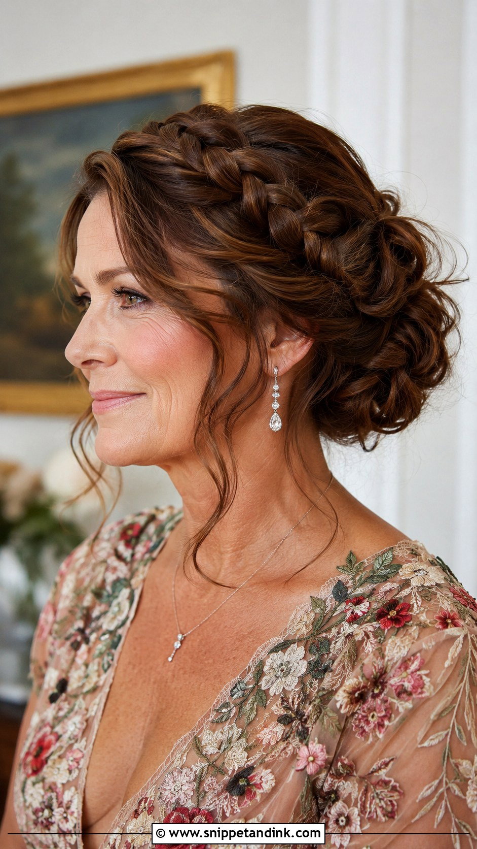 Crown Braid Updo - Snippet and Ink - 20 Mother of the Bride Wedding Hairstyles