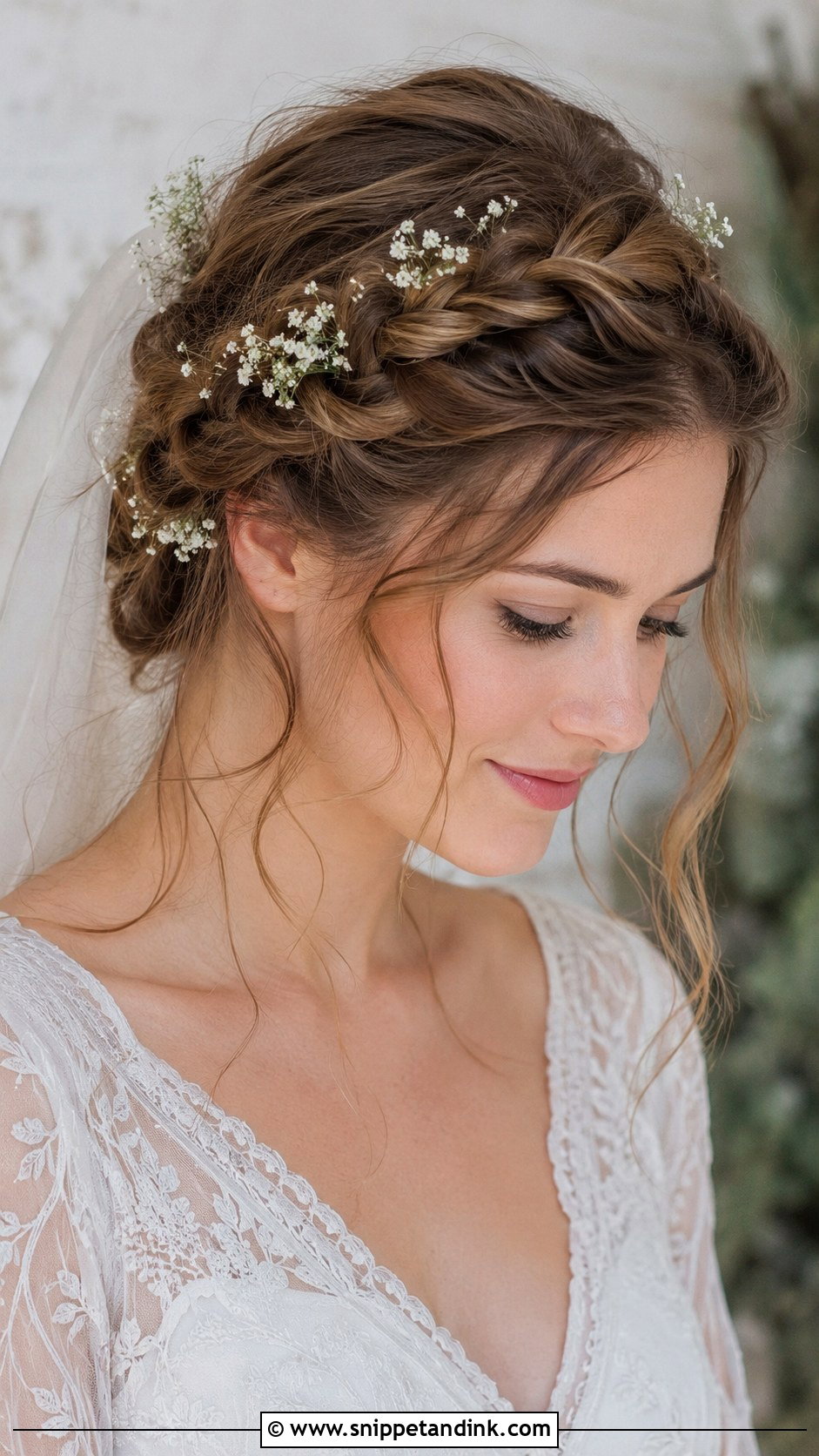 Crown Braid Updo - Snippet and Ink - 20 Simple Updo Wedding Hairstyles