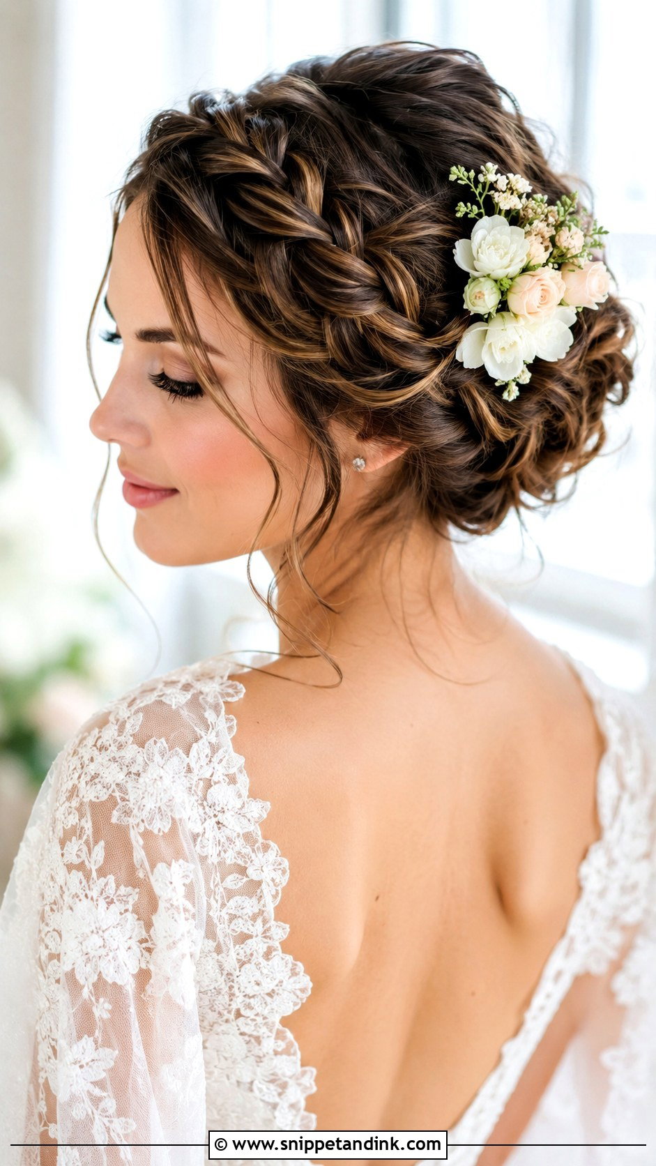 Crown Braid Updo Wedding Hairstyle - Snippet and Ink - 35 Hairstyle for Wedding Ideas