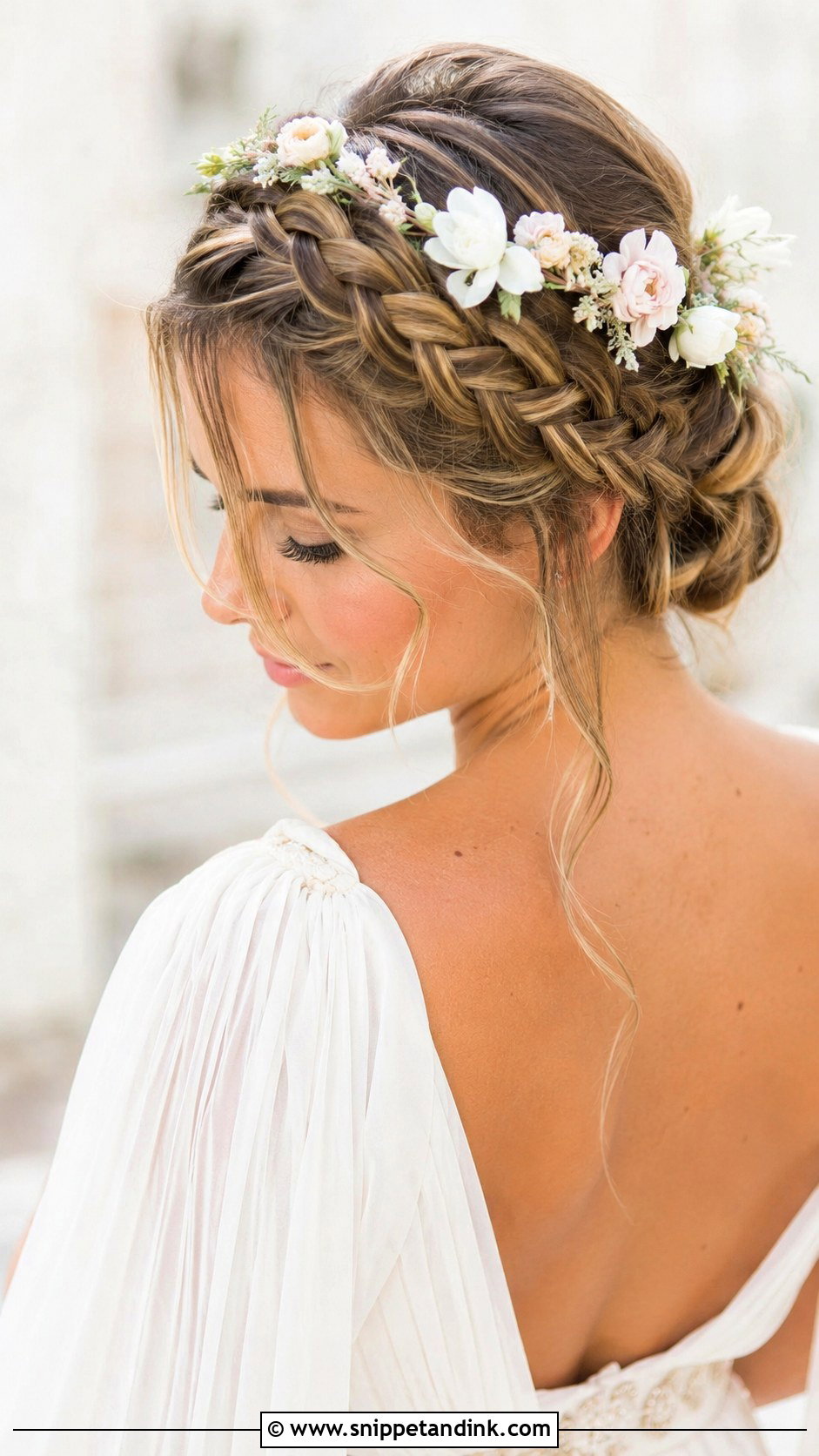 Crown Braid Updo - Snippet and Ink - 20 Braid Hairstyle for Wedding Ideas