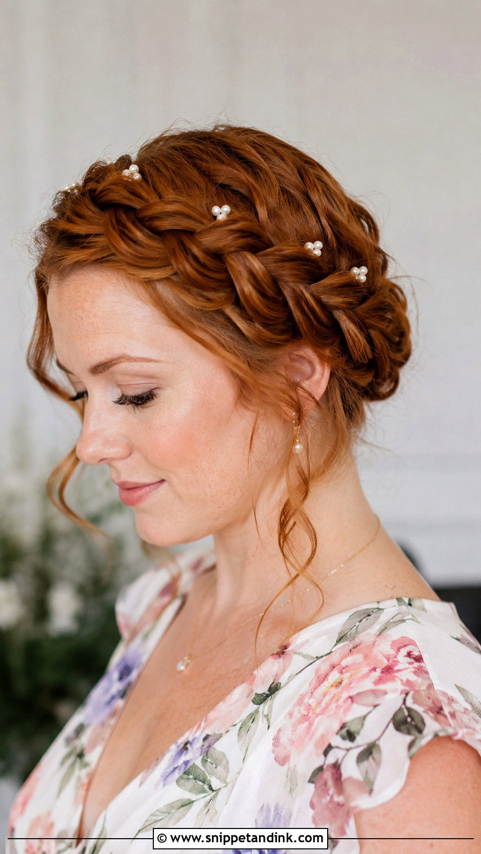 Crown Braid Upstyle For Long Hair - Snippet and Ink - 15 Upstyles for Long Hair Wedding Guest Ideas