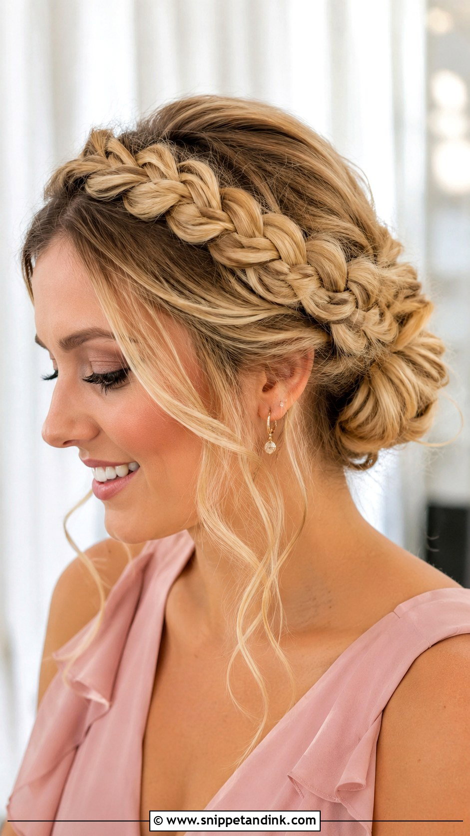 Crown Braid Wedding Guest Hair - Snippet and Ink - 20 Braided Hairstyles Wedding Guest