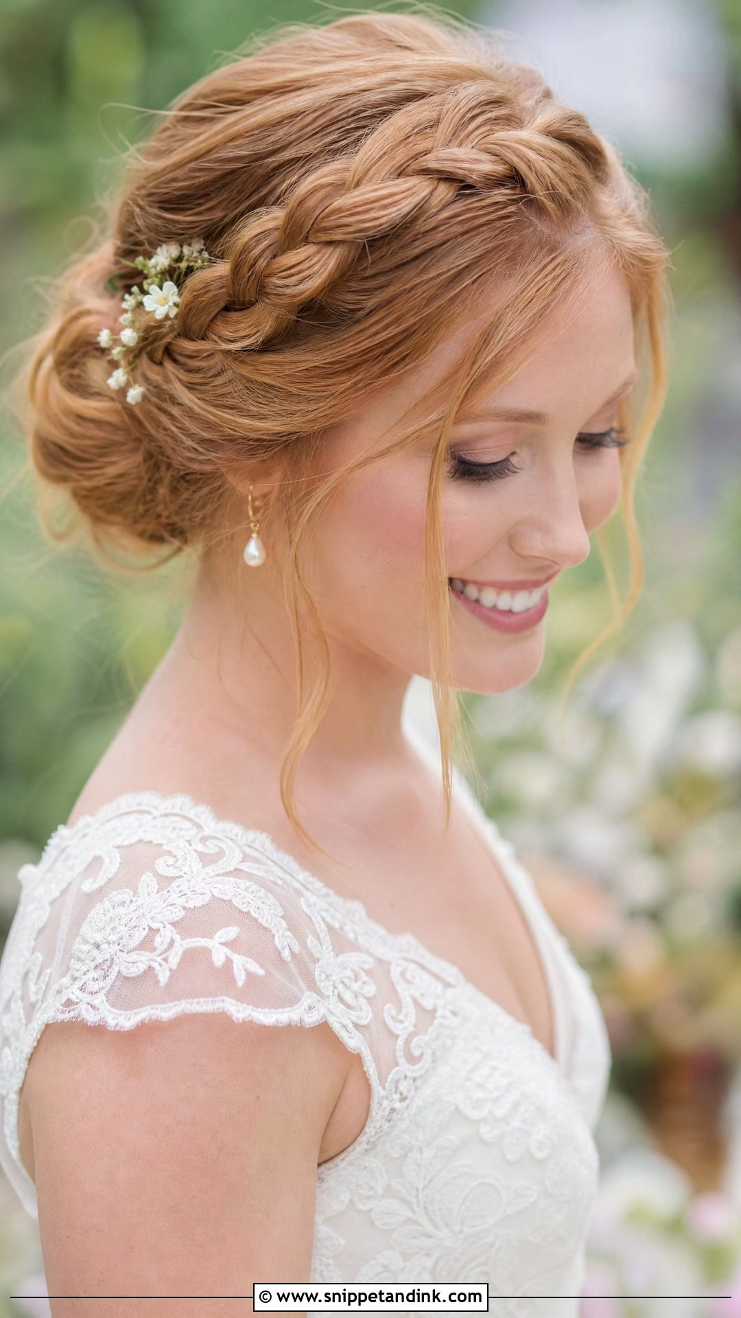 Crown Braid Wedding Hair - Snippet and Ink - 15 Elegant Wedding Hair Styles