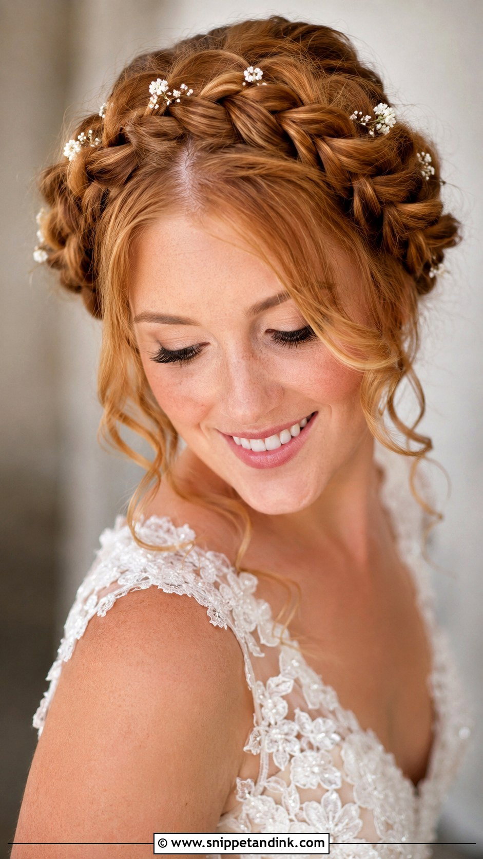 Crown Braid Wedding Hair - Snippet and Ink - 15 Hair Styles Ideas for Wedding